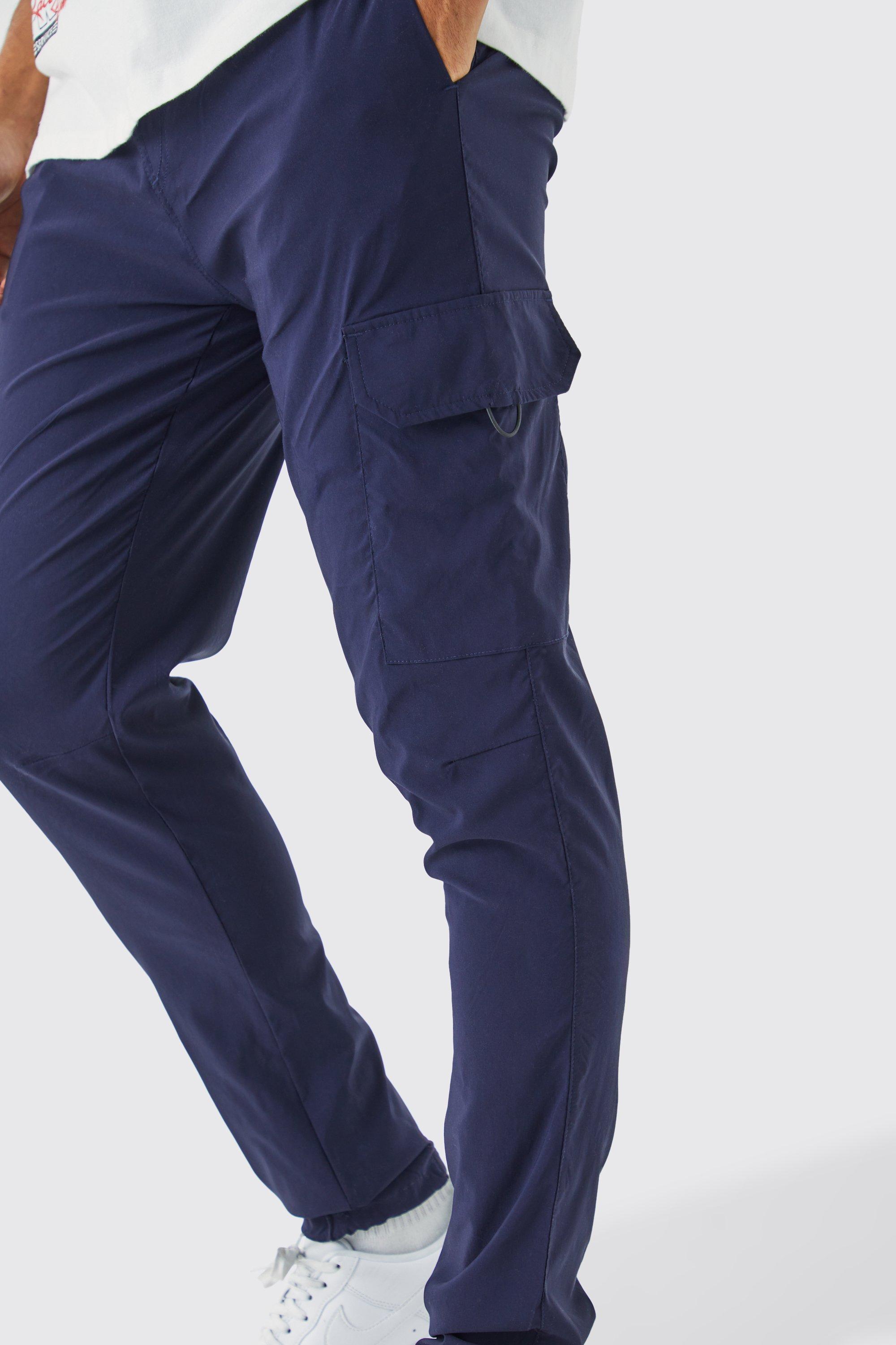 Plus Elastic Lightweight Stretch Skinny Cargo Pants