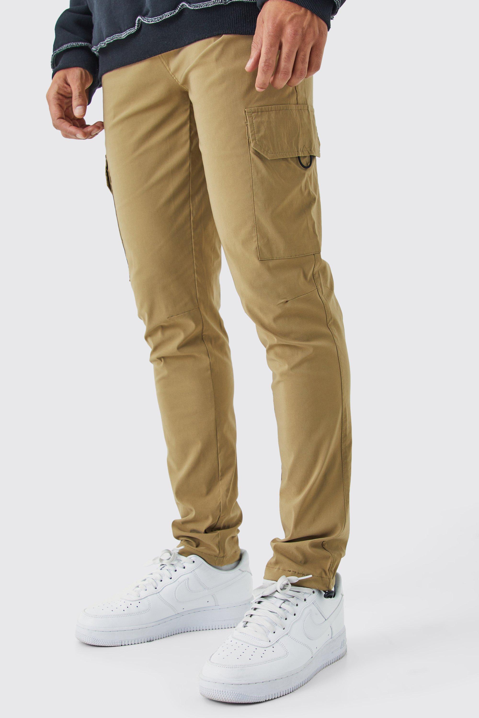 Plus Elastic Lightweight Stretch Skinny Cargo Pants