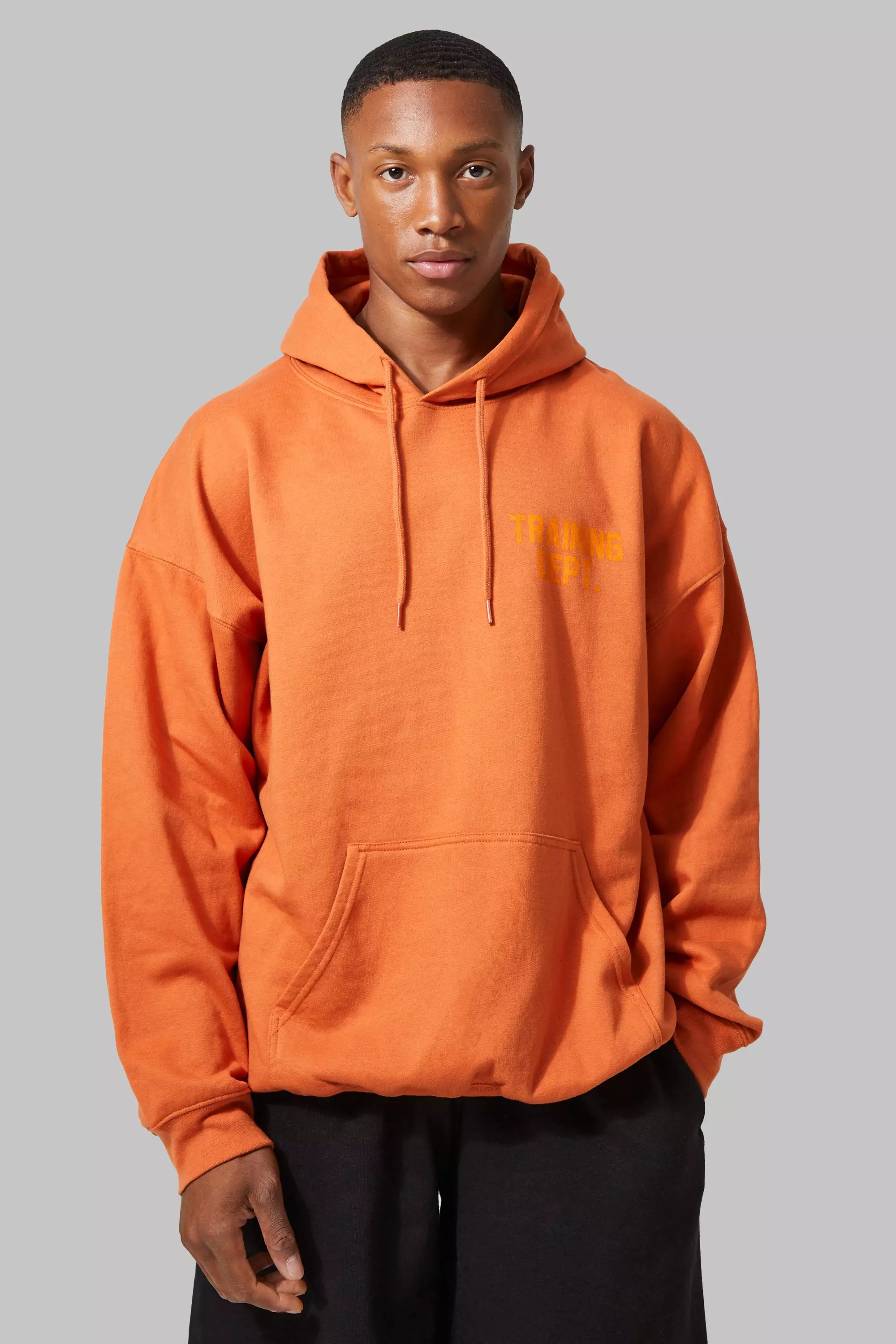 Orange oversized hoodie mens hotsell