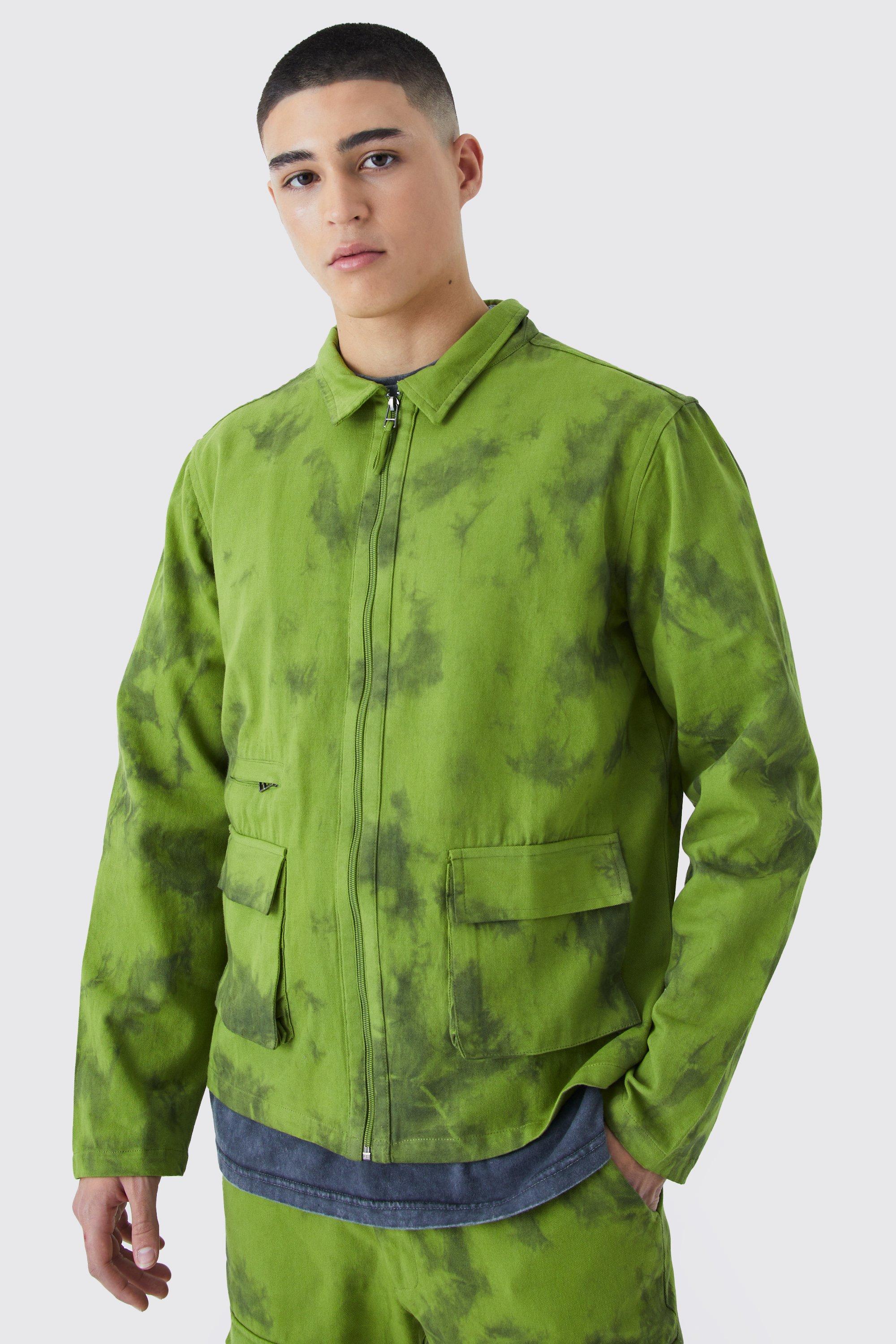 Veste Harrington tie dye, Khaki