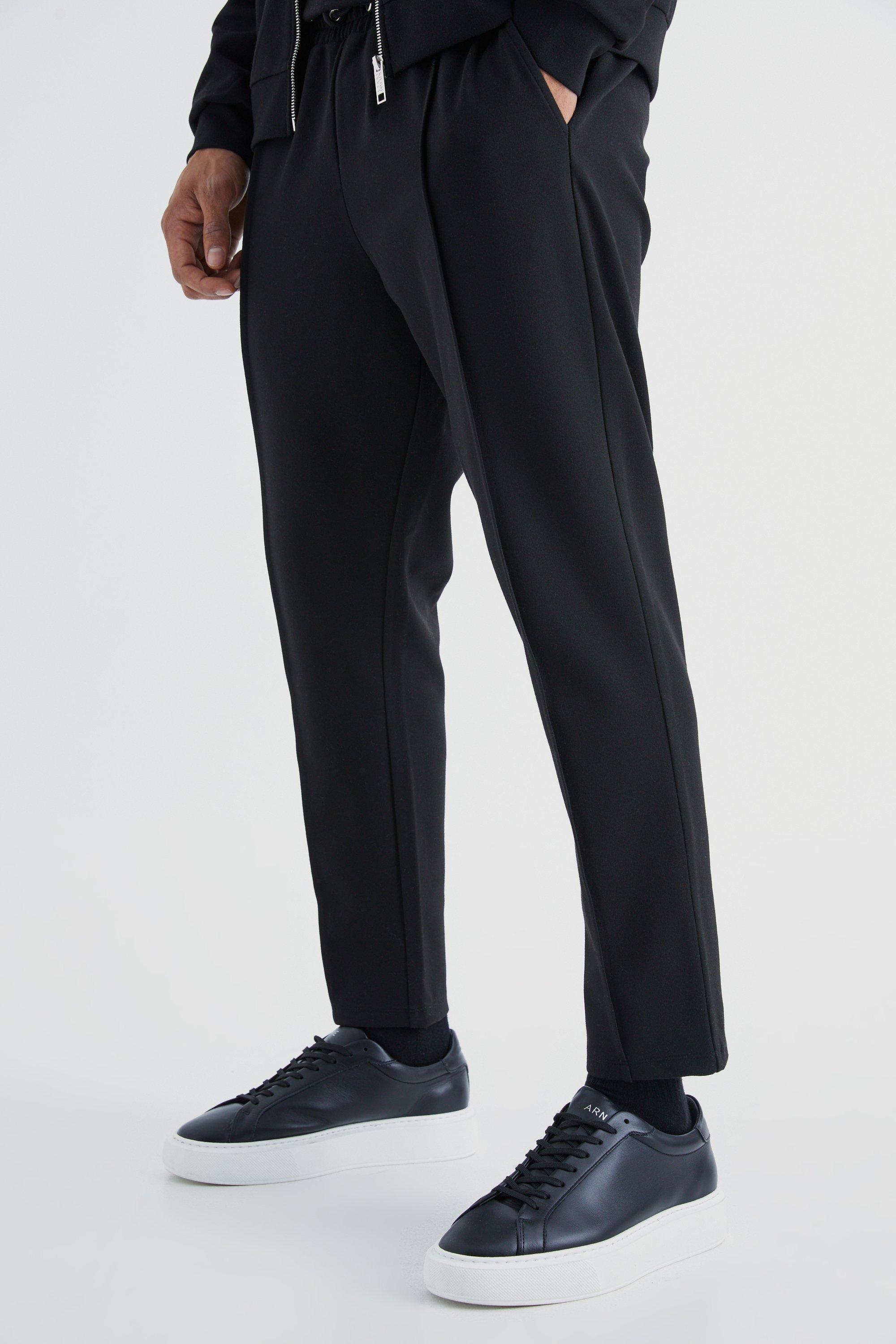 ASOS DESIGN smart tapered trousers in black