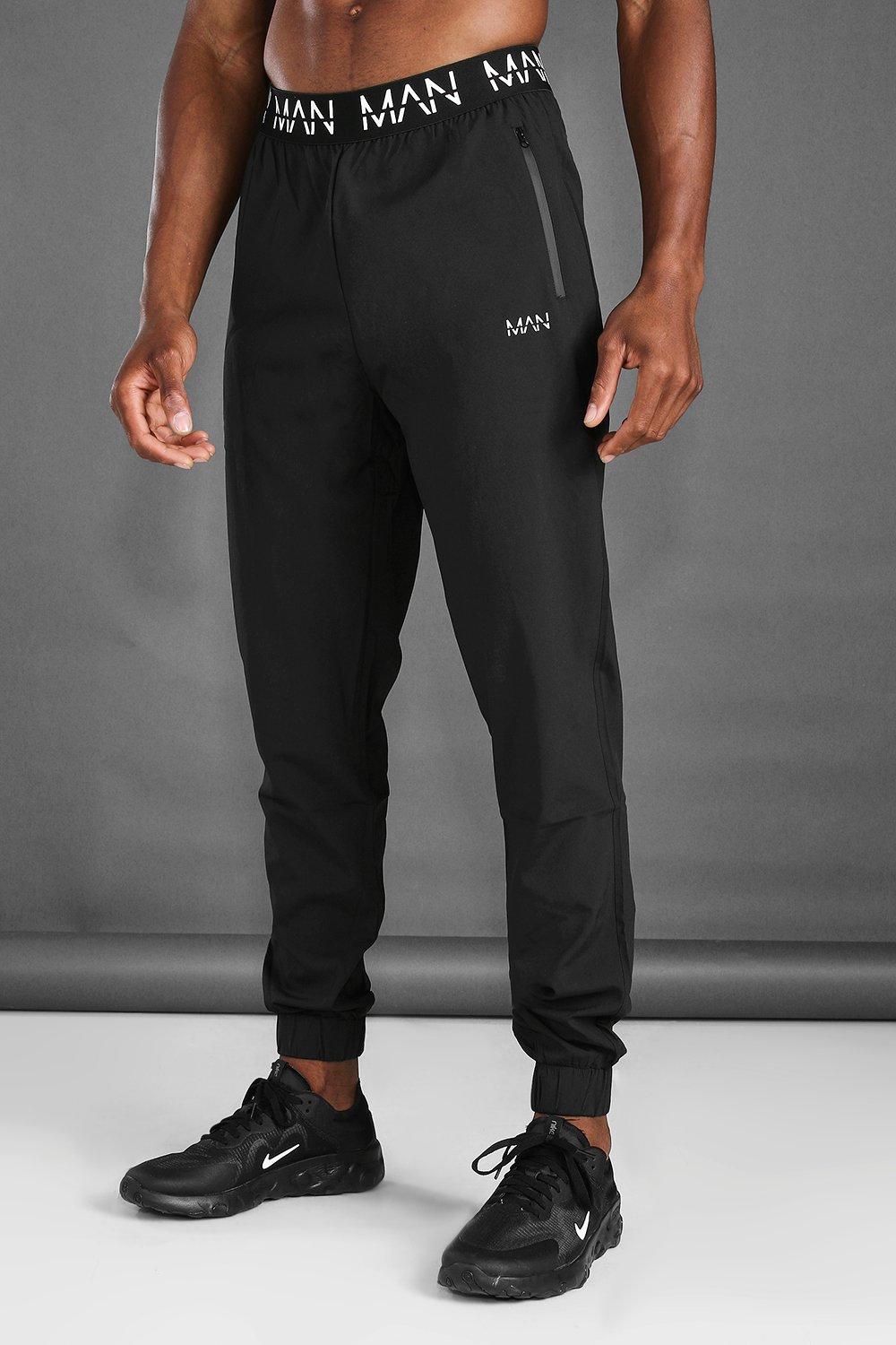 Boohooman outlet black joggers