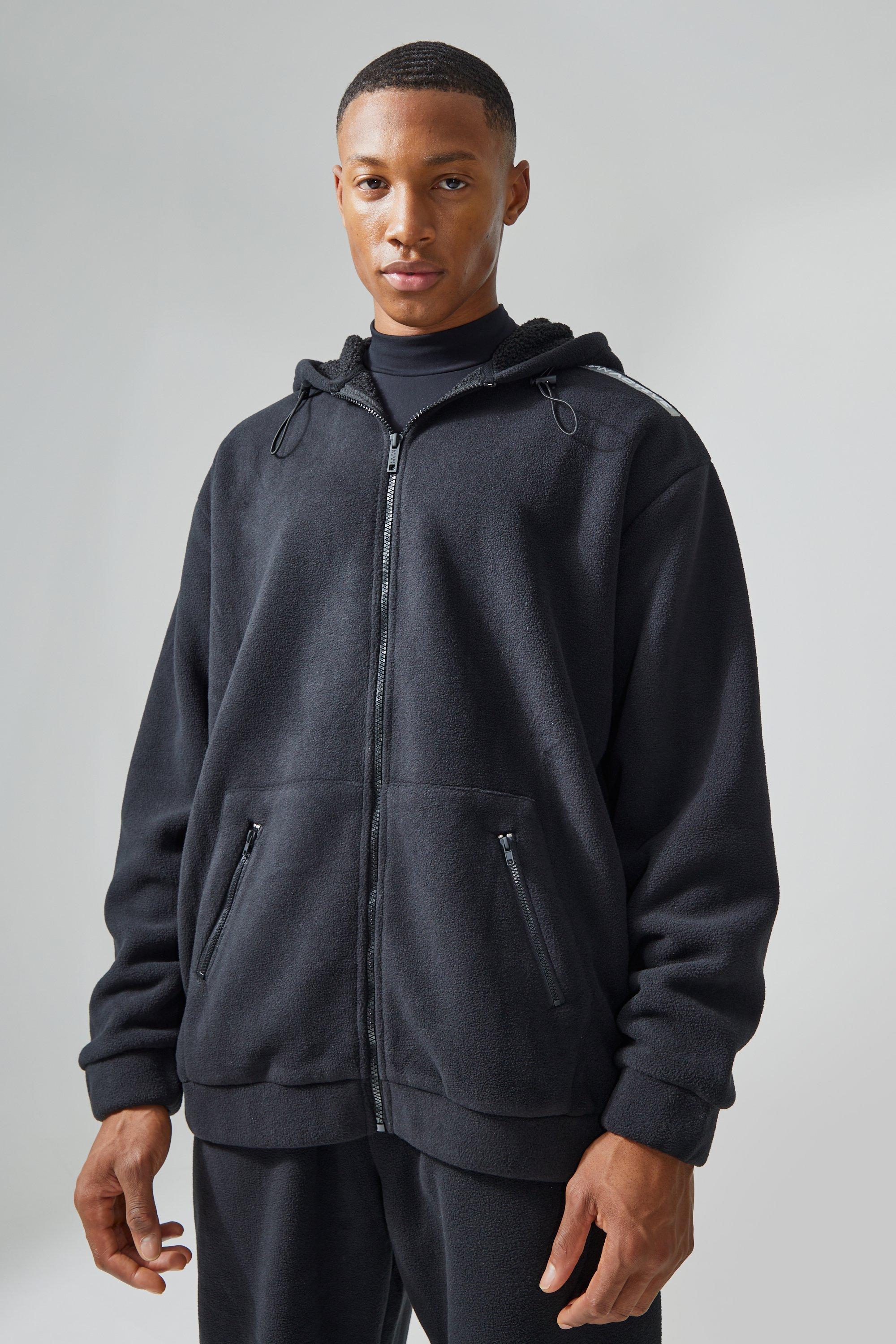 Oversized Heavyweight Fleece Lined Zip Hoodie