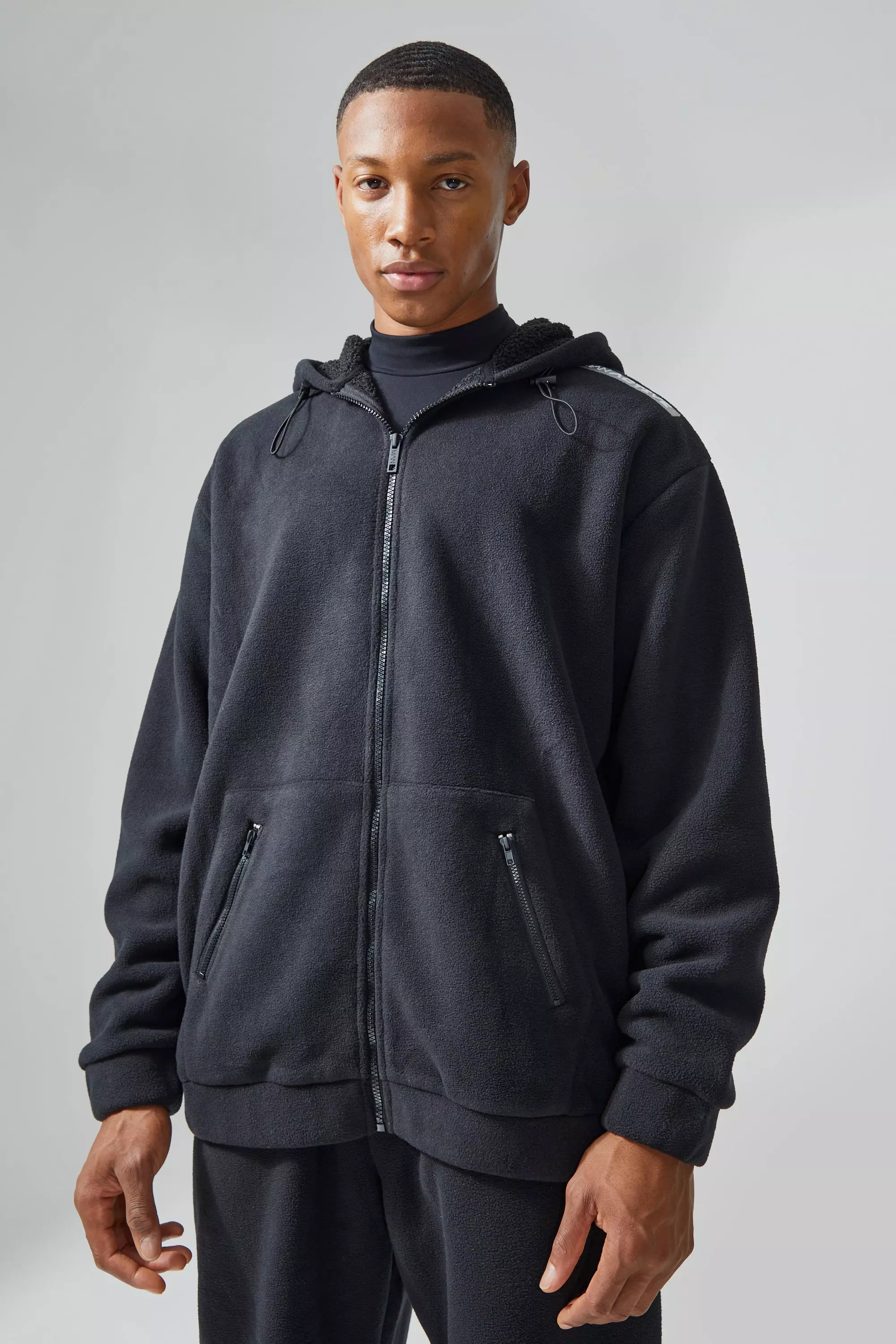 BOXY ULTRA HEAVYWEIGHT DOUBLE ZIP HOODIE (GRAPHITE) – CUBBY