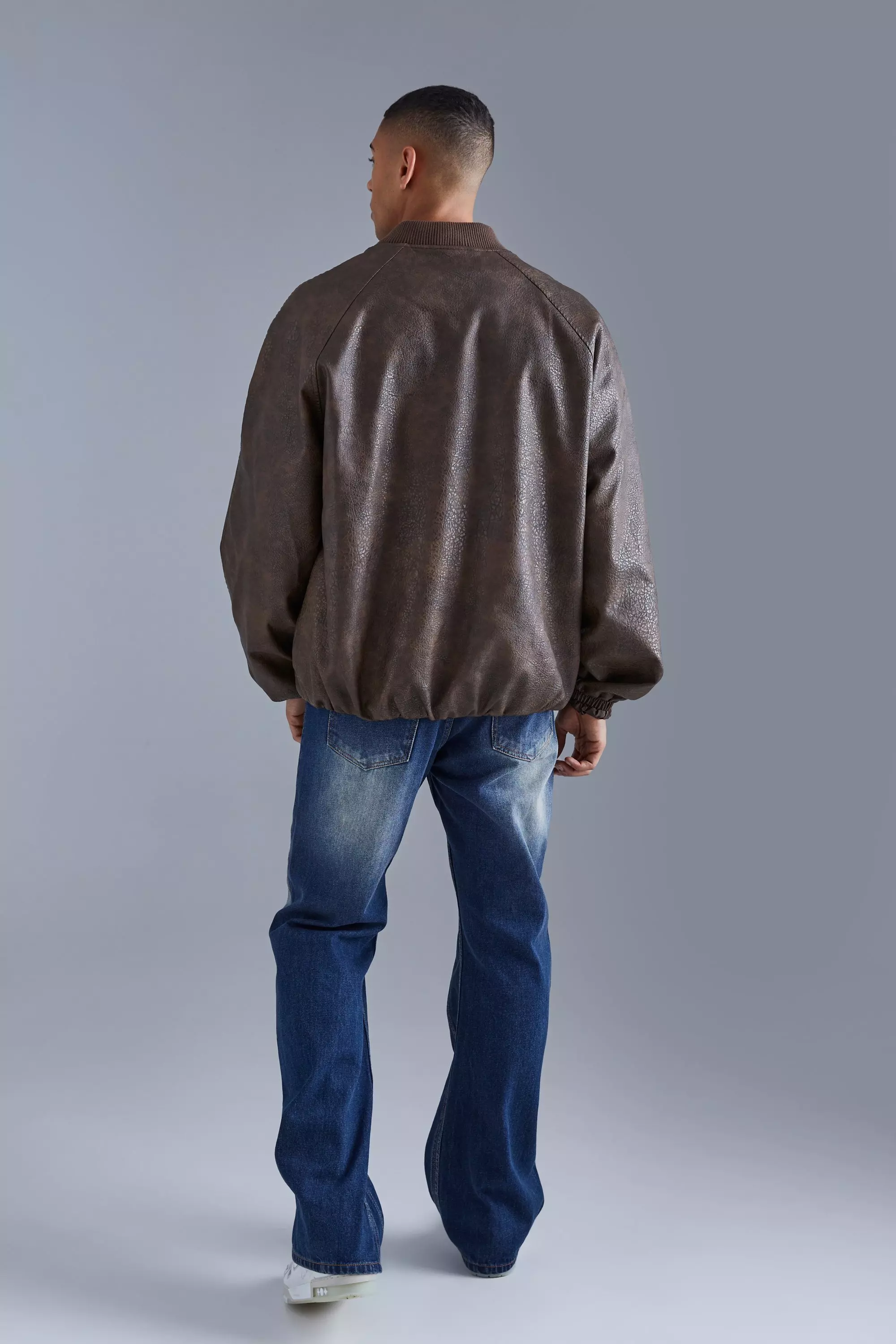 Bomber oversize à manches raglan , Brown autre image