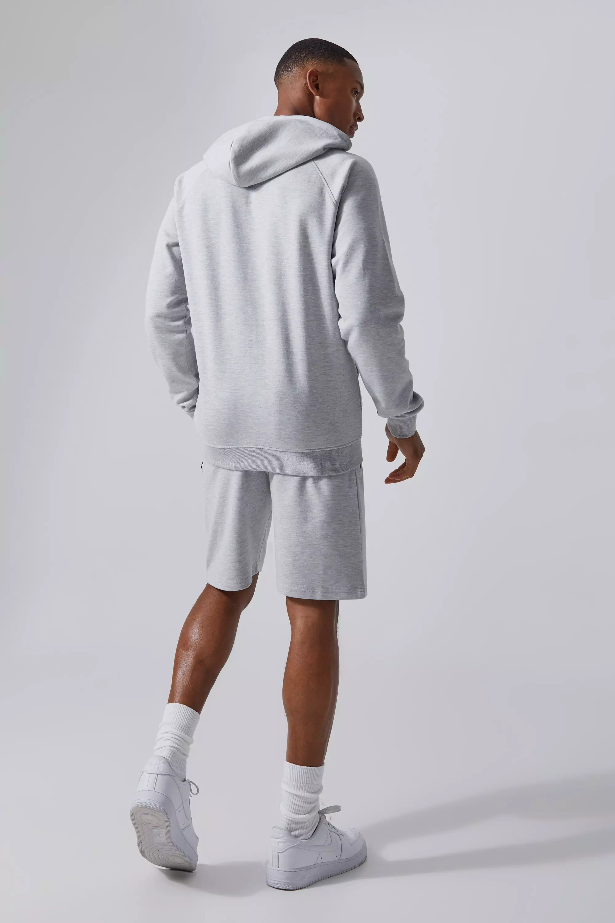 Grey marl Man Active Regular Fit 5inch Fleece Shorts alternative image