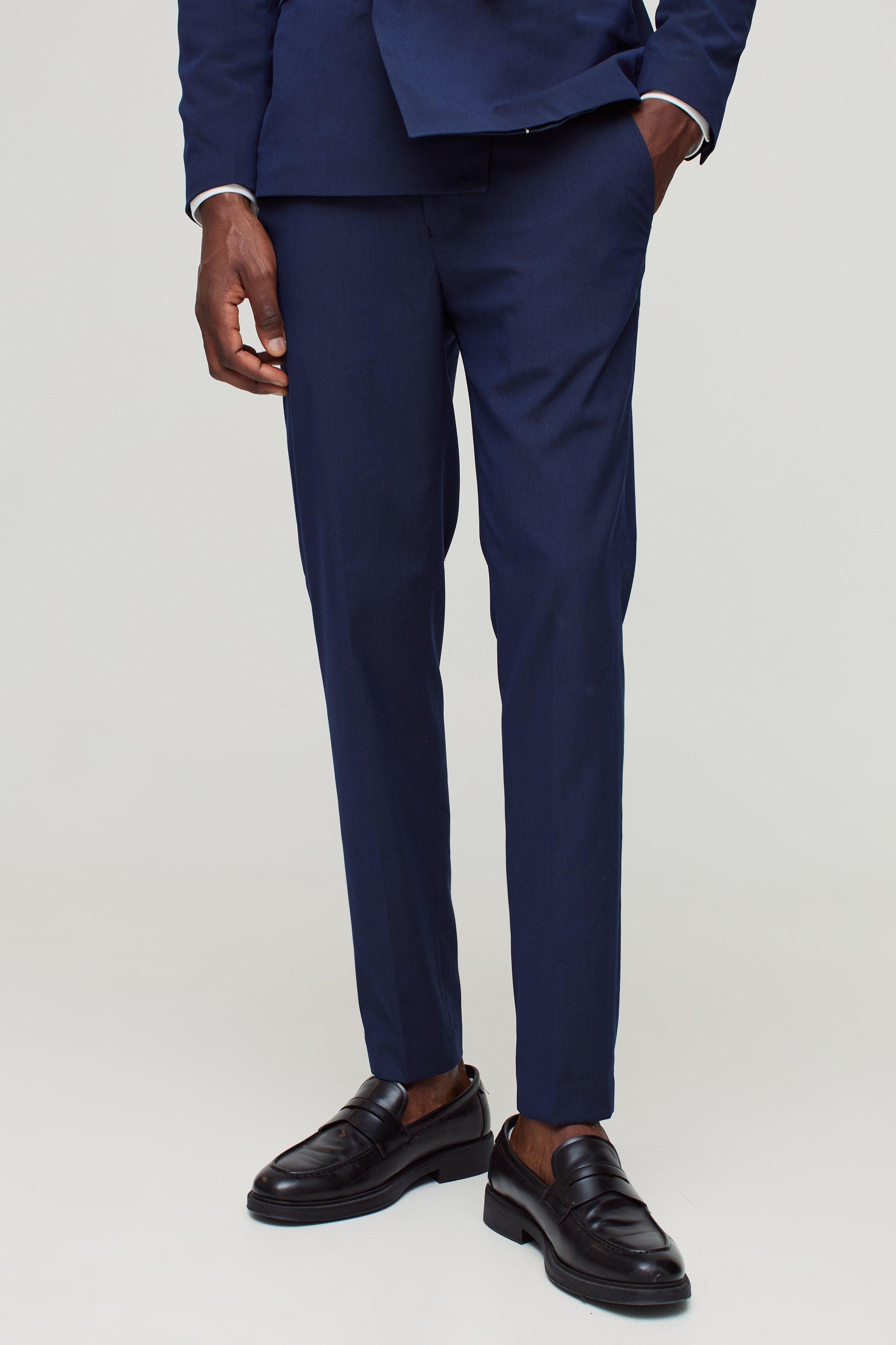 Navy Super Skinny Suit Trousers