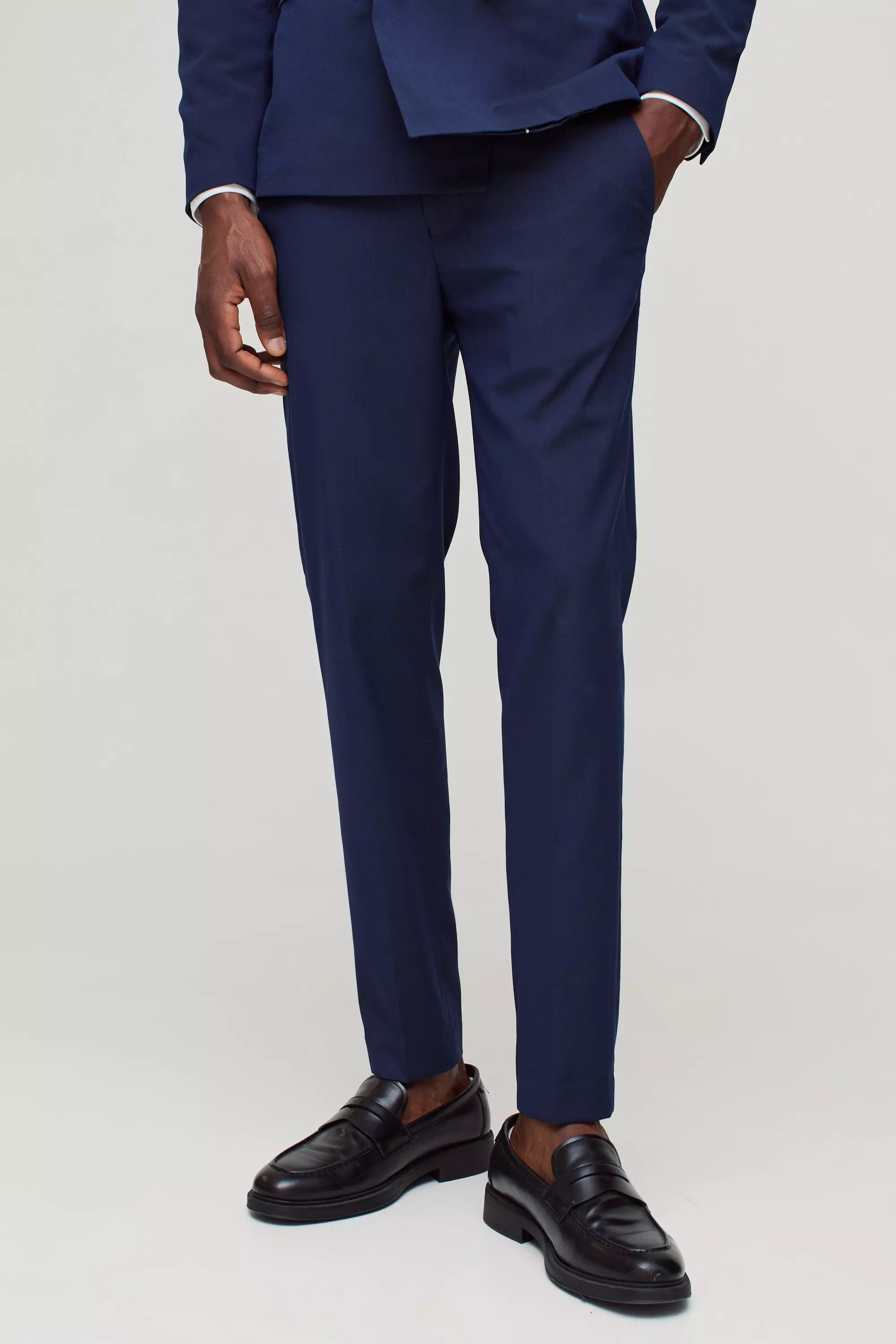 Navy Super Skinny Suit Pants