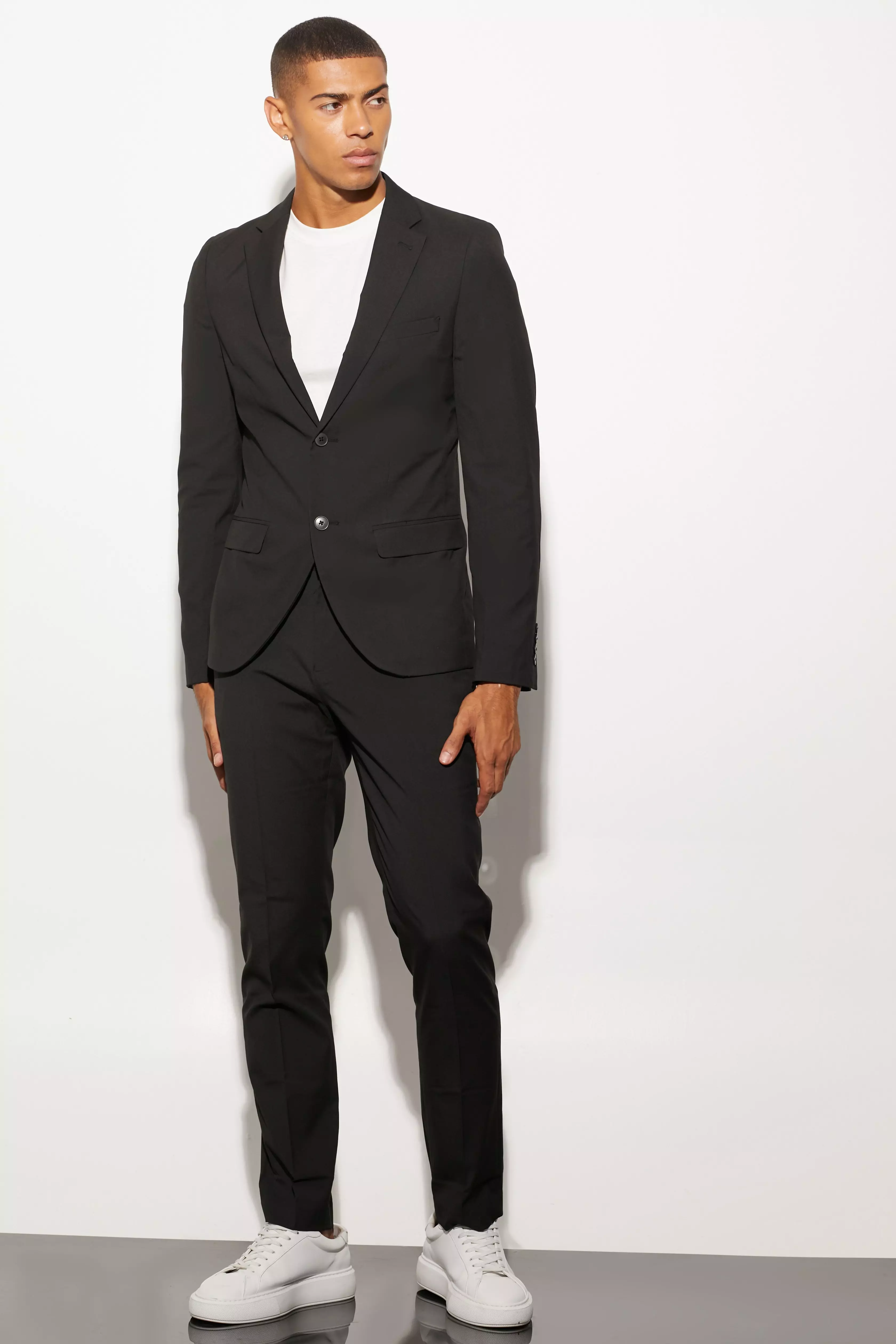 Black Slim Suit Trousers alternative image