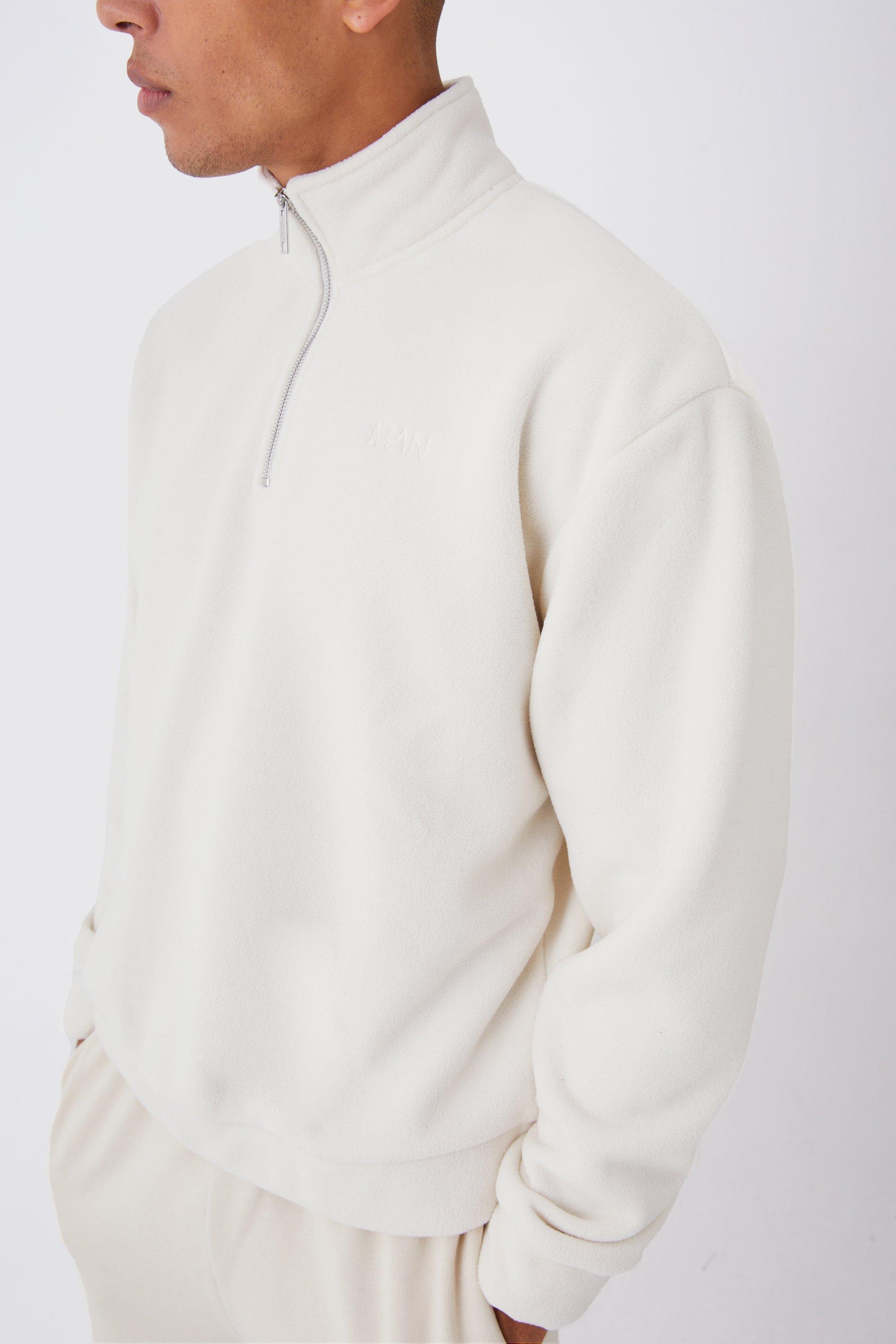 Boohooman discount quarter zip