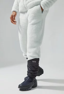 Grey Borg Relaxed Fit Jogger With Elasticated Cuff