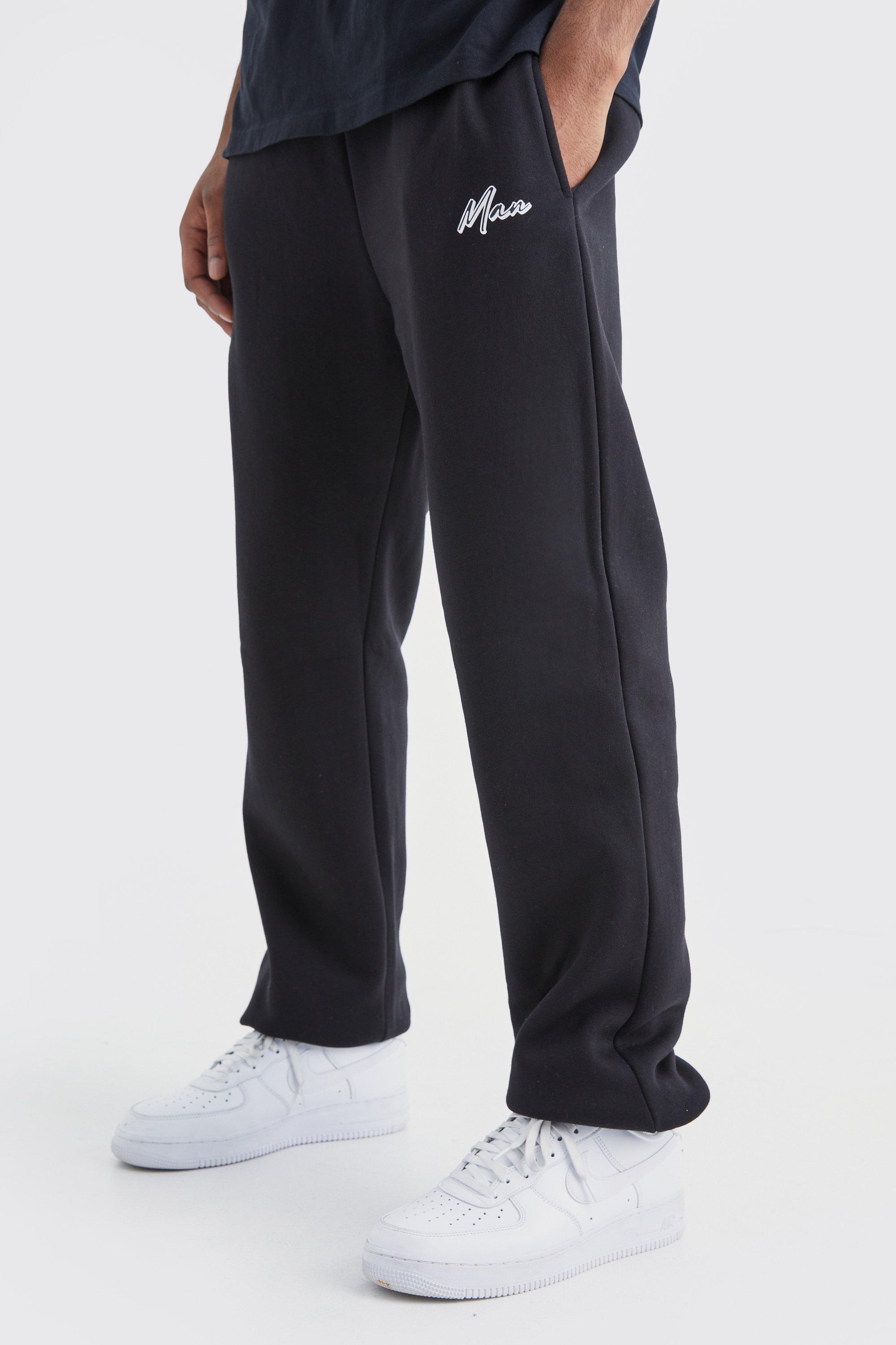 Black Sweatpants for Tall Guys: Men's Tall Fleece Black Jogger – American  Tall