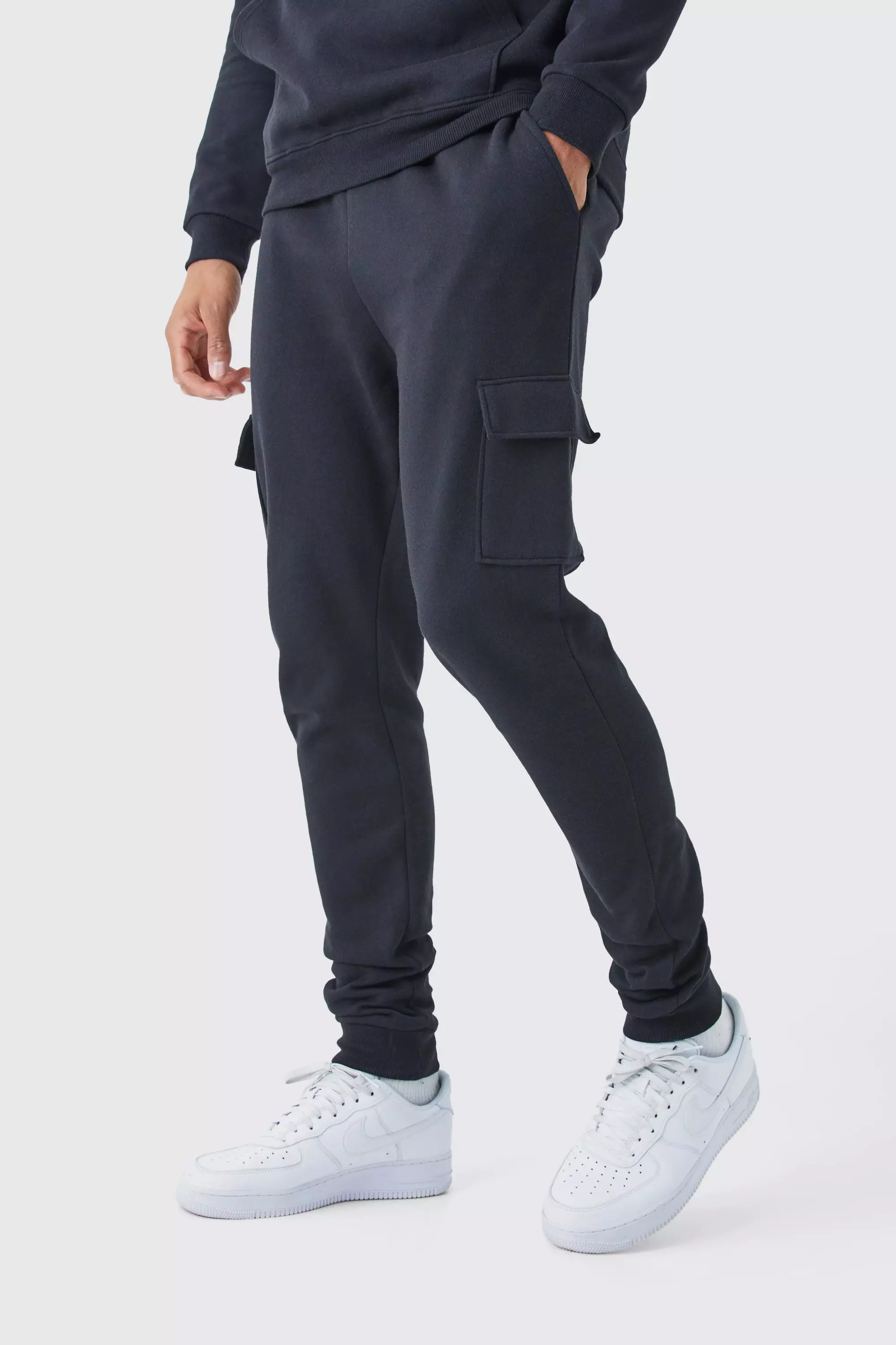 Tall Skinny Fit Cargo Joggingbroek boohooMAN