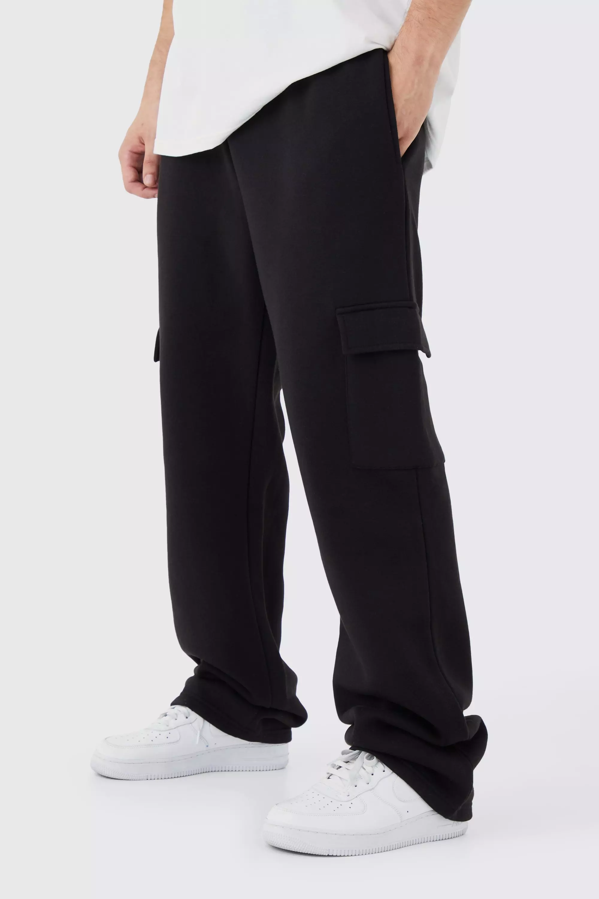 Tall lockere Cargo-Jogginghose, Black alternatives Bild