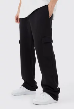 Tall Relaxed Fit Cargo Jogger Black