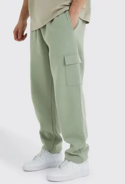 Tall Oversized Fit Cargo Jogger Olive