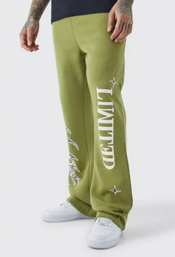 Tall Limited Graphic Gusset Jogger Olive