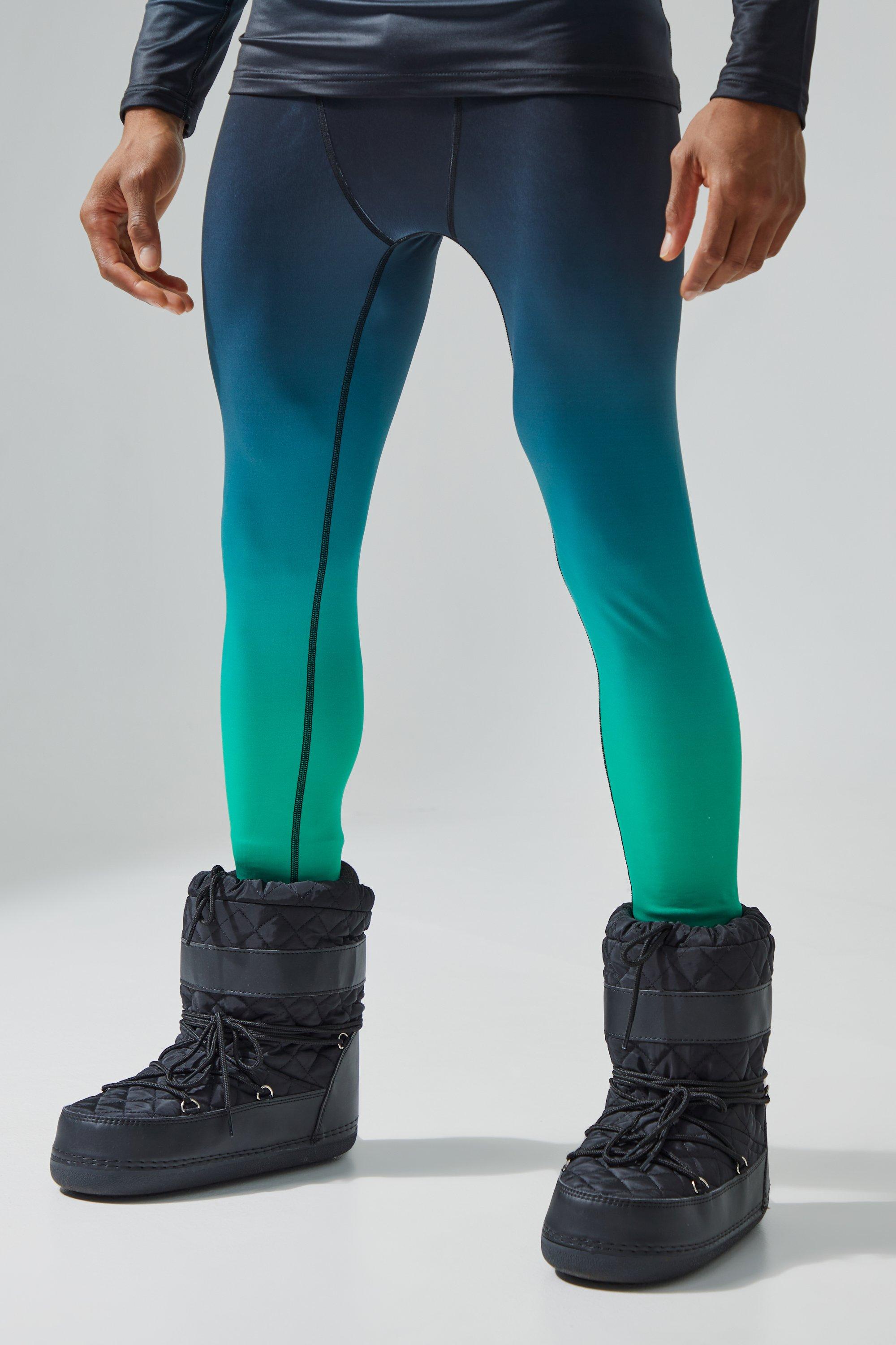 Man Active Fleece Onderlaag Leggings Met Voering | boohooMAN