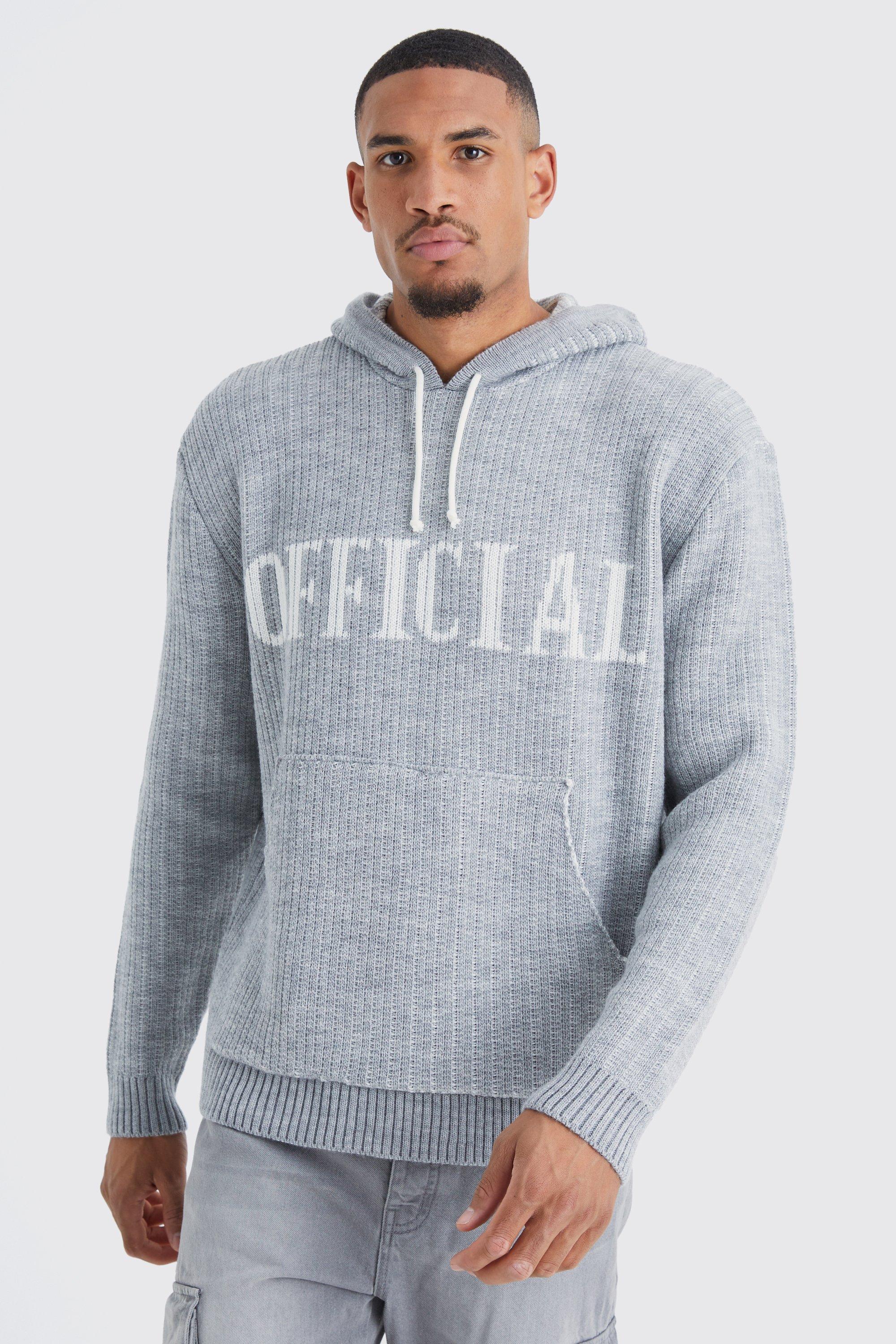 Boxy 3d Ofcl Knitted Hoodie