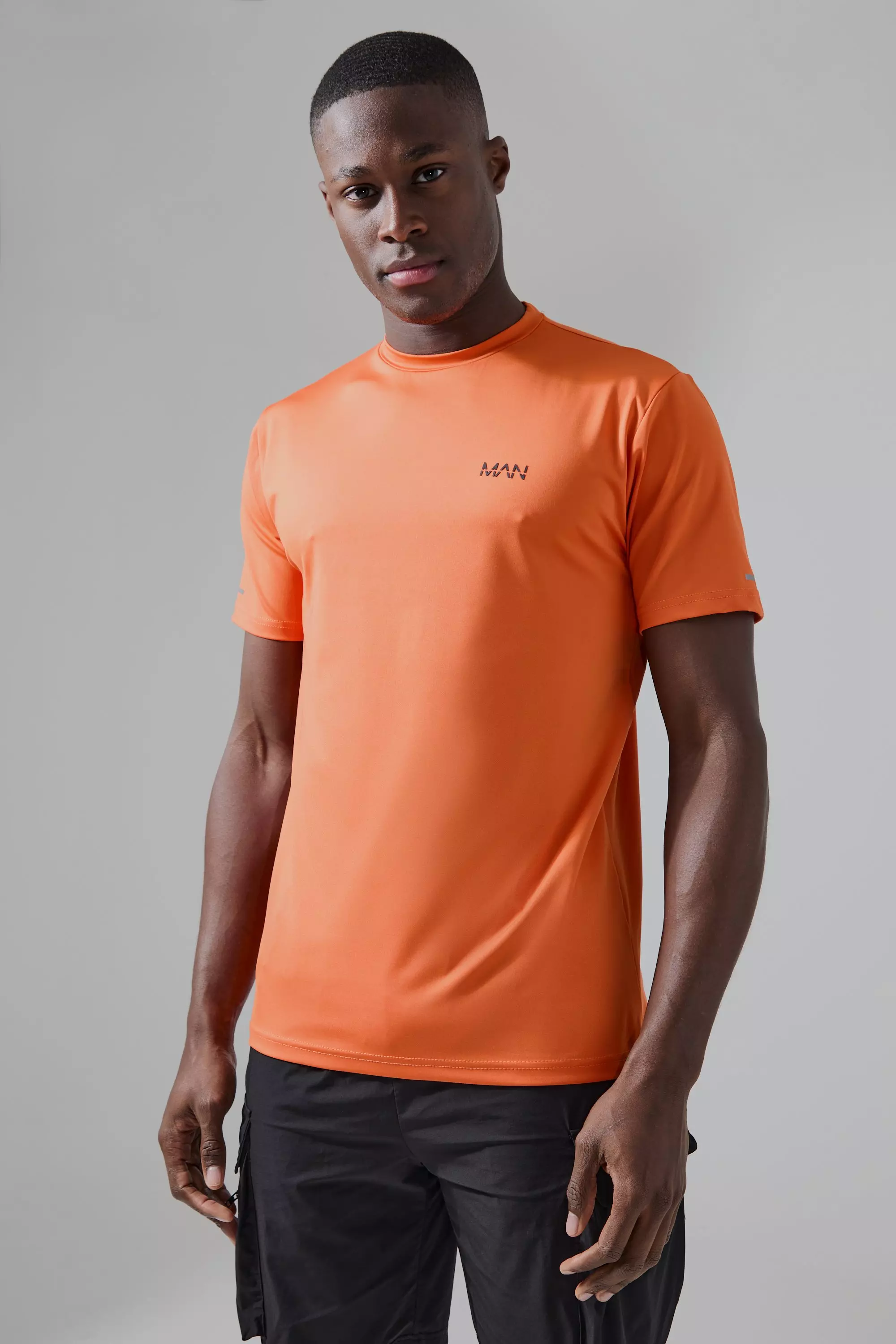 Orange Active Logo Performance T-shirt