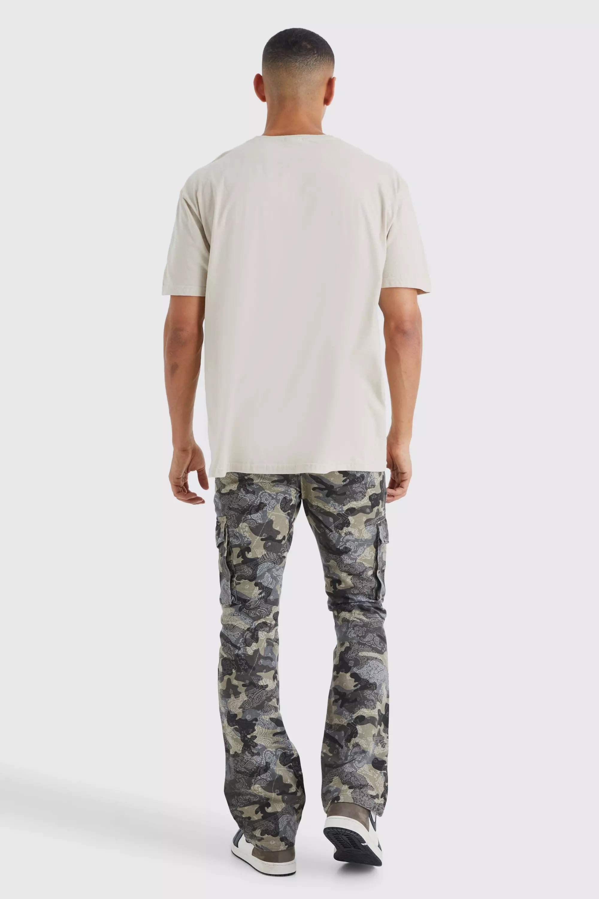 Sand Oversized Limited Skull Graphic T-shirt alternative image