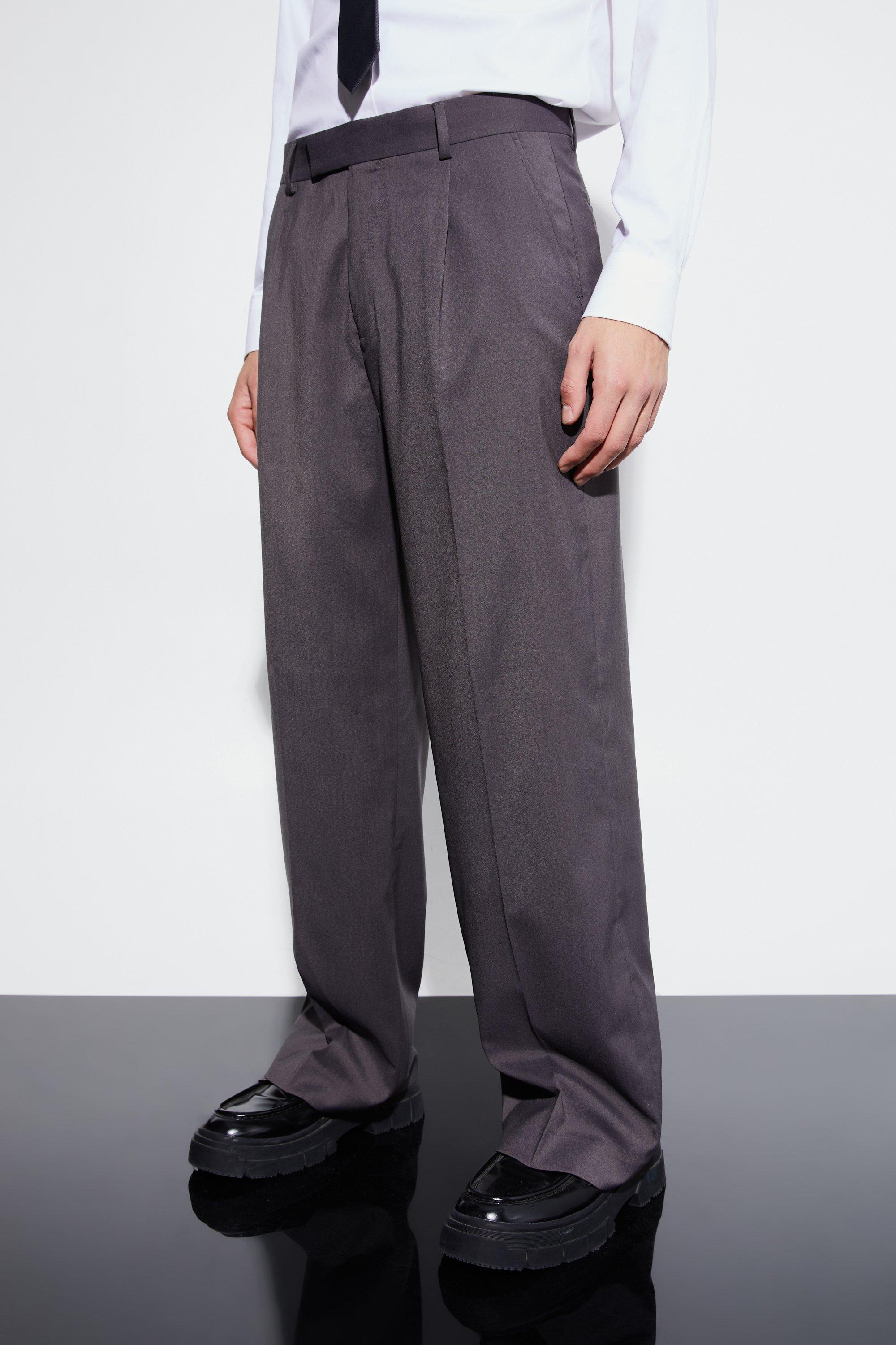 Mens Pleated Dress Pants with Cuffed Hem Flat Fashion Sketch V5 - Designers  Nexus