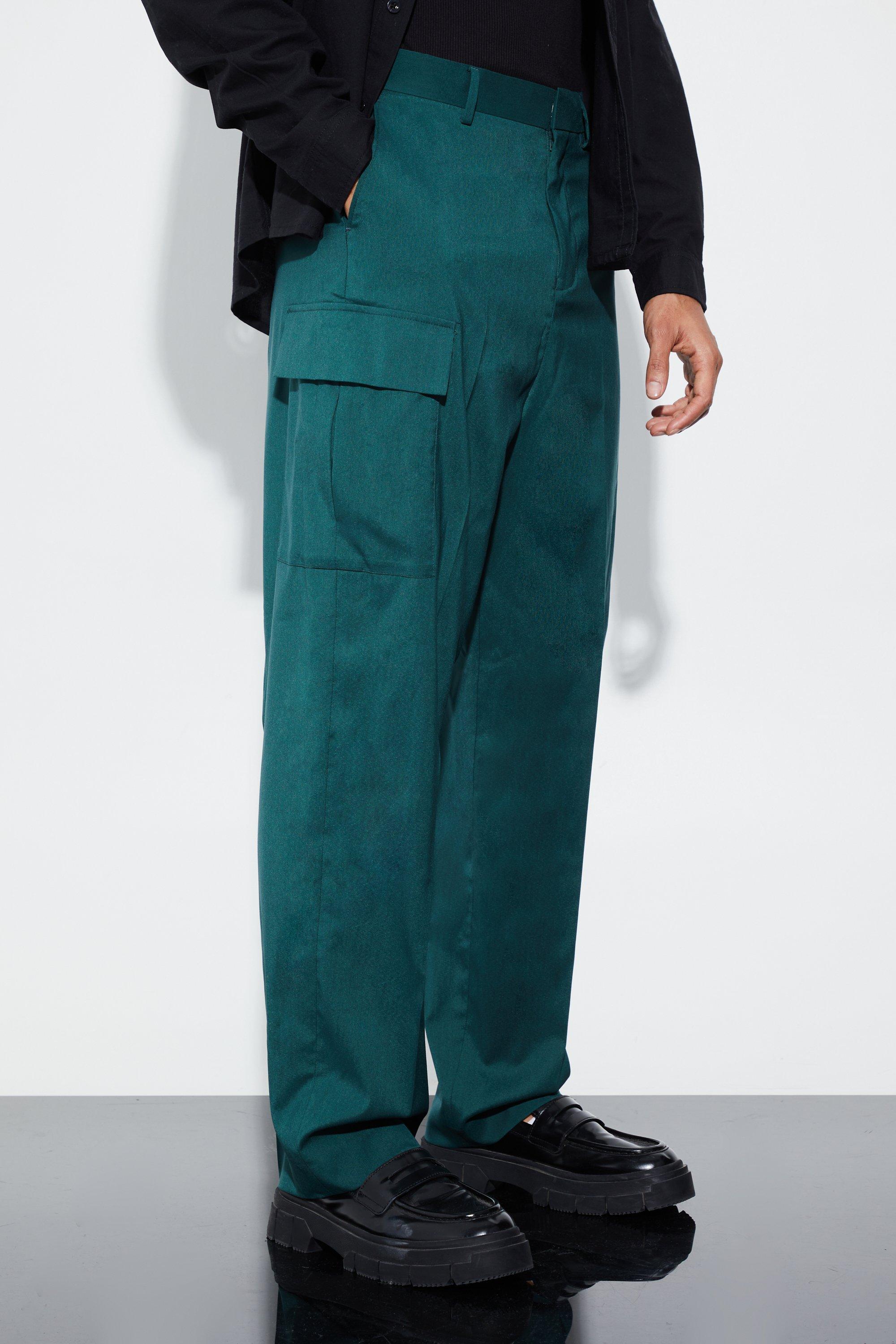 Relaxed Fit Cargo trousers, Dark Green