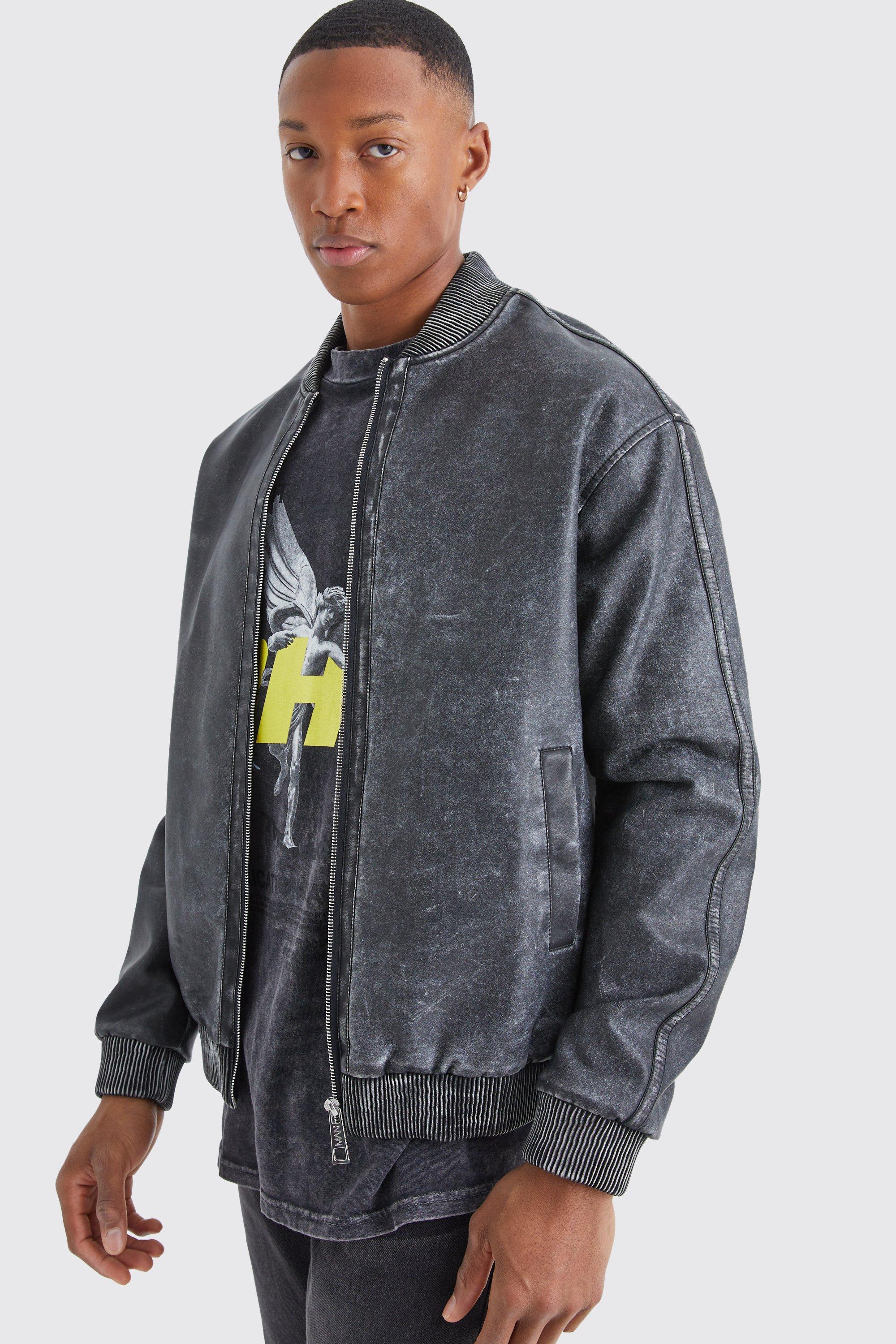 Grey hot sale bomber jacket