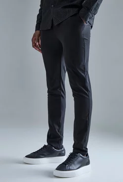 Black Slim Stretch Trousers