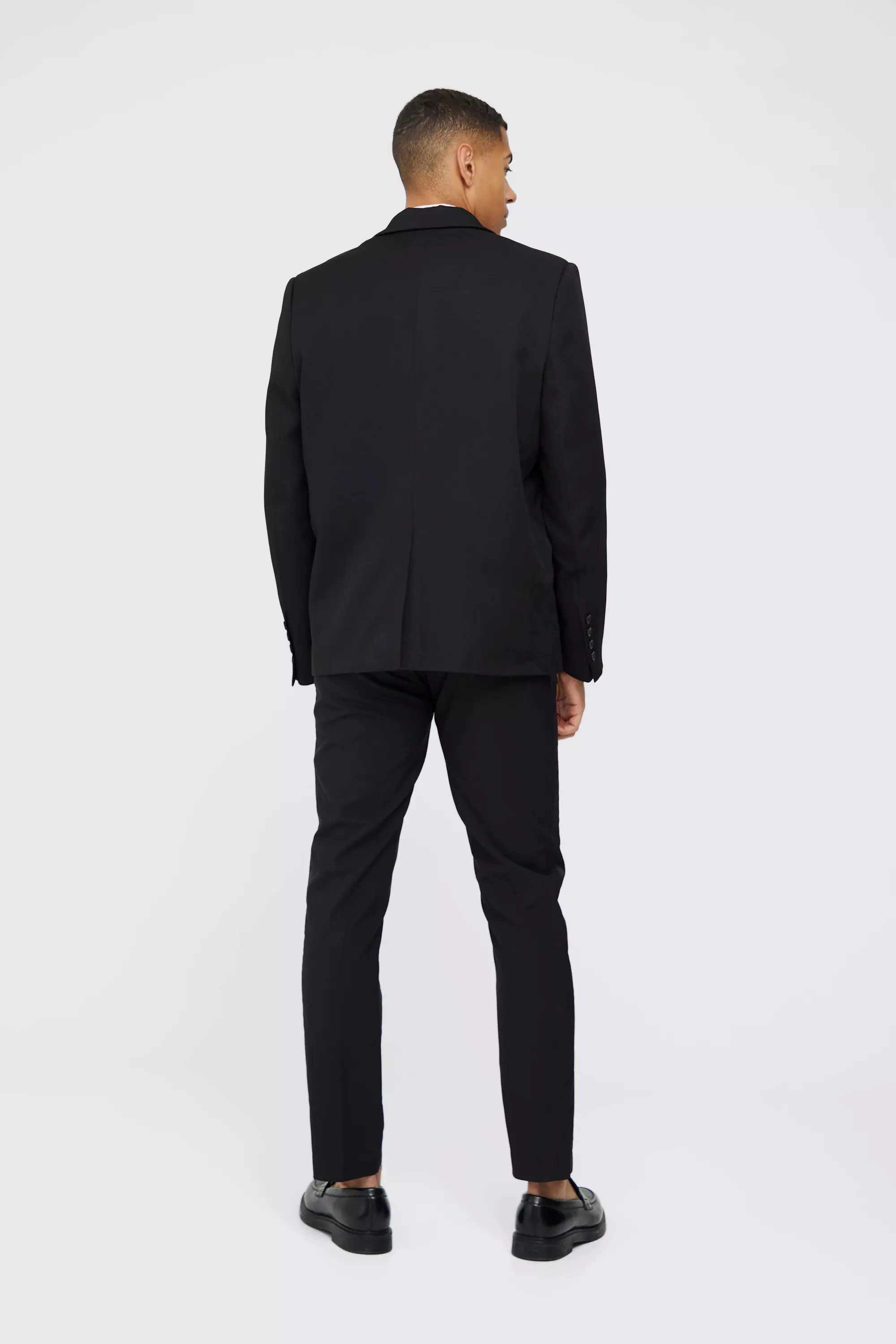Black Mix & Match Oversized Double Breasted Blazer alternative image