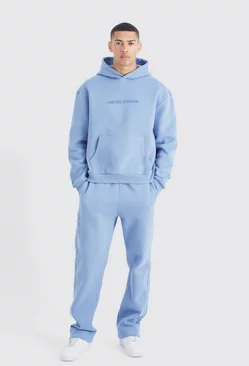 Blue Limited Oversized Hooded Gusset Tracksuit