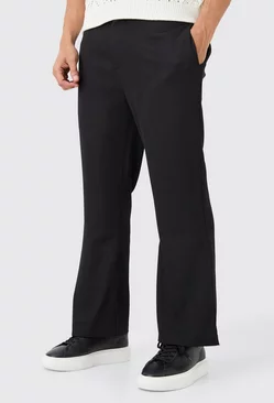 Black Mix & Match Tailored Flared Trousers