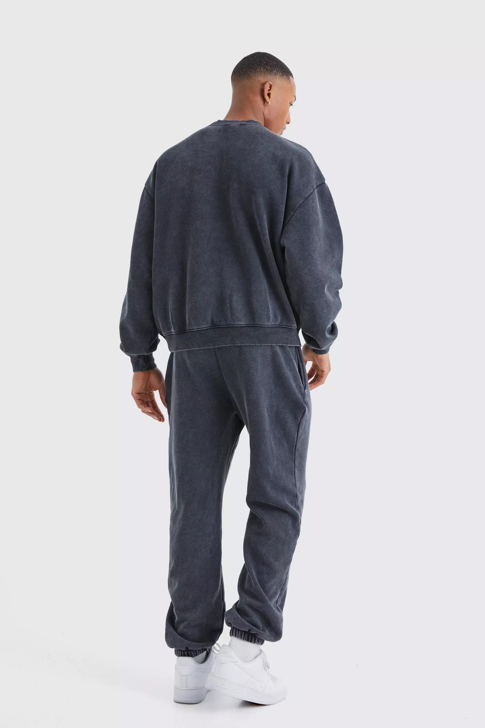 Charcoal Regular Fit Core Fit Official Acid Wash Jogger alternative image