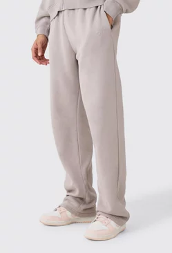 Relaxed Fit Man Acid Wash Jogger Taupe