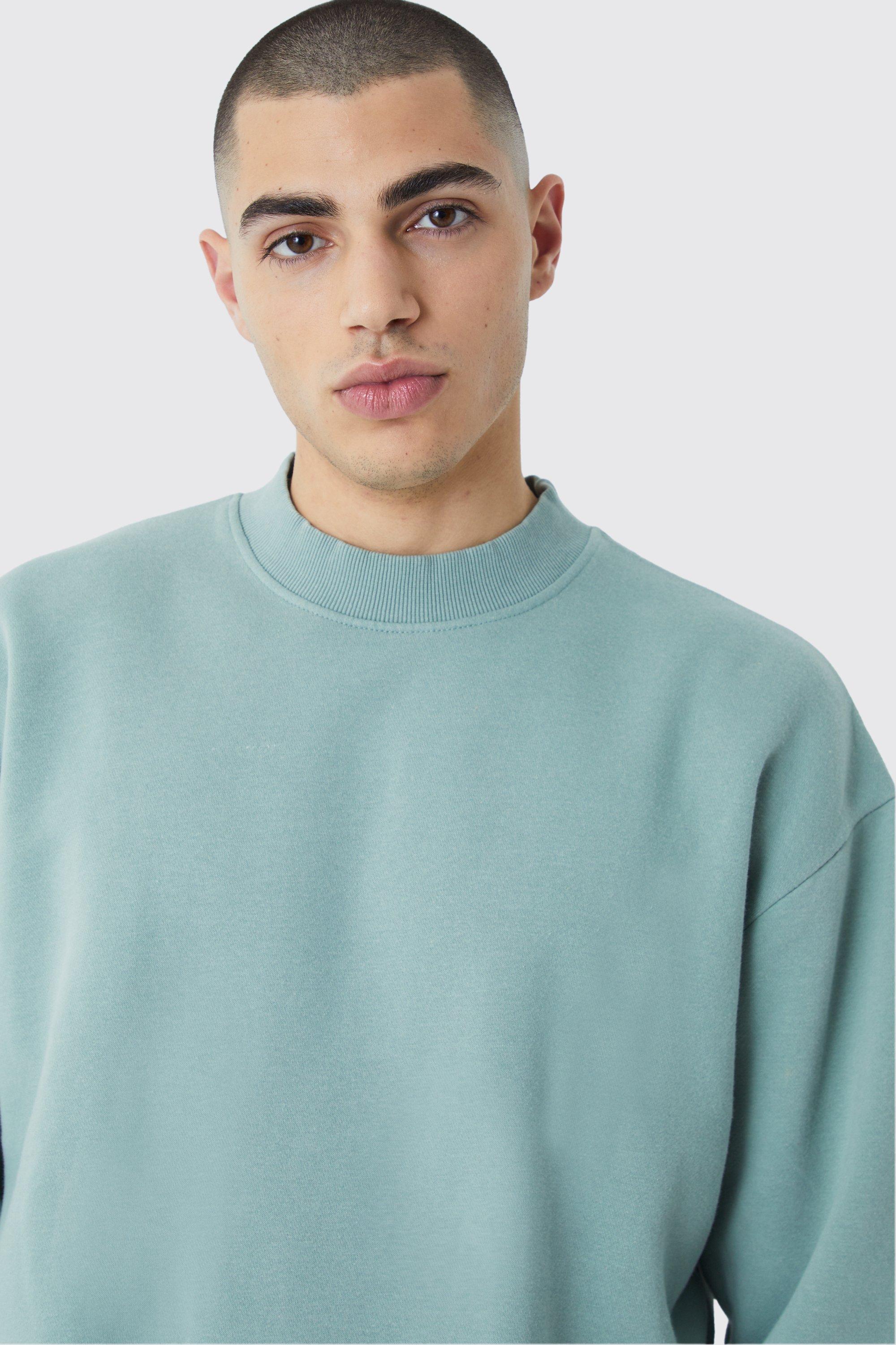 Boohooman oversized online sweatshirt