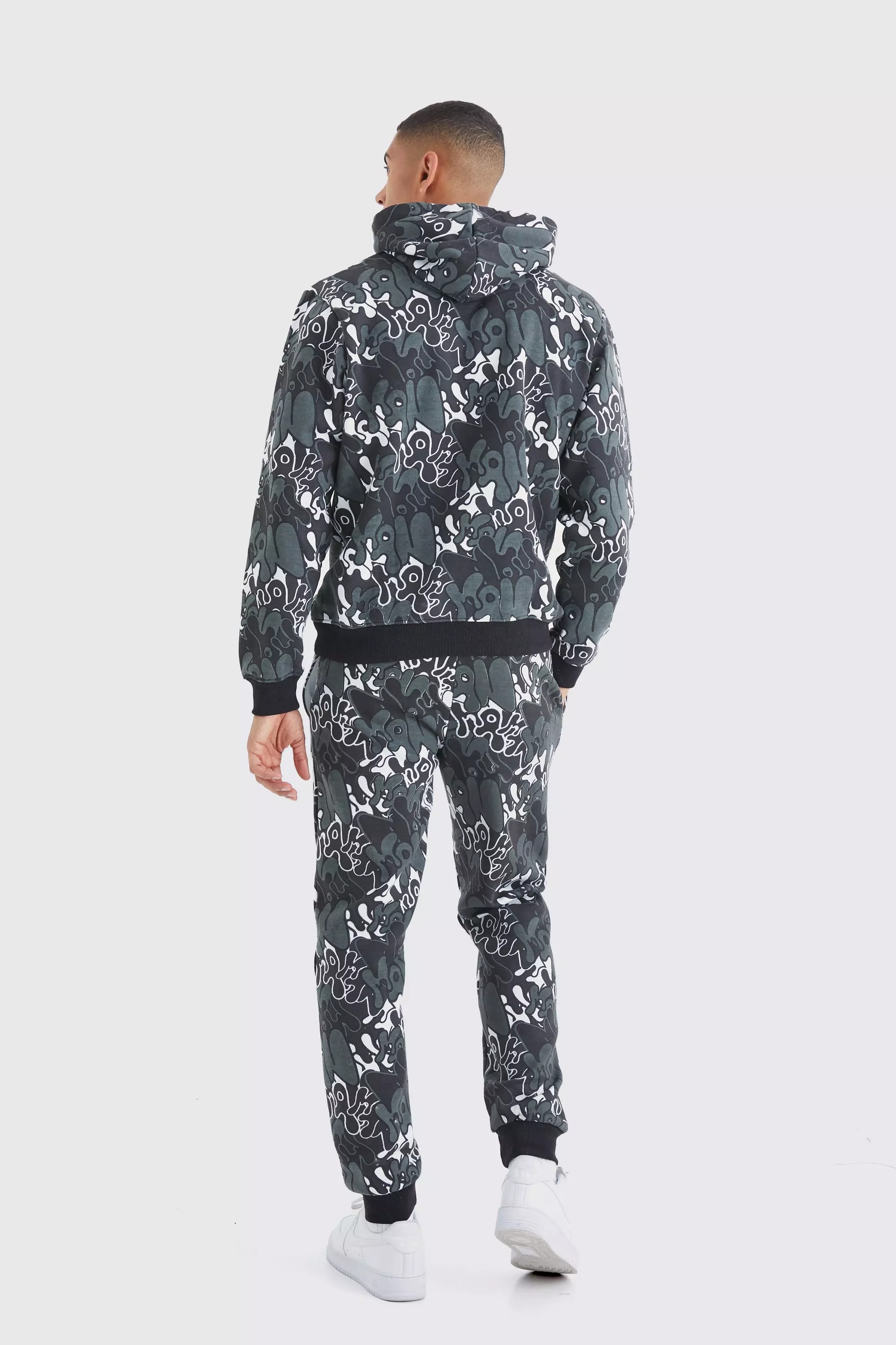 Boohooman all over print on sale