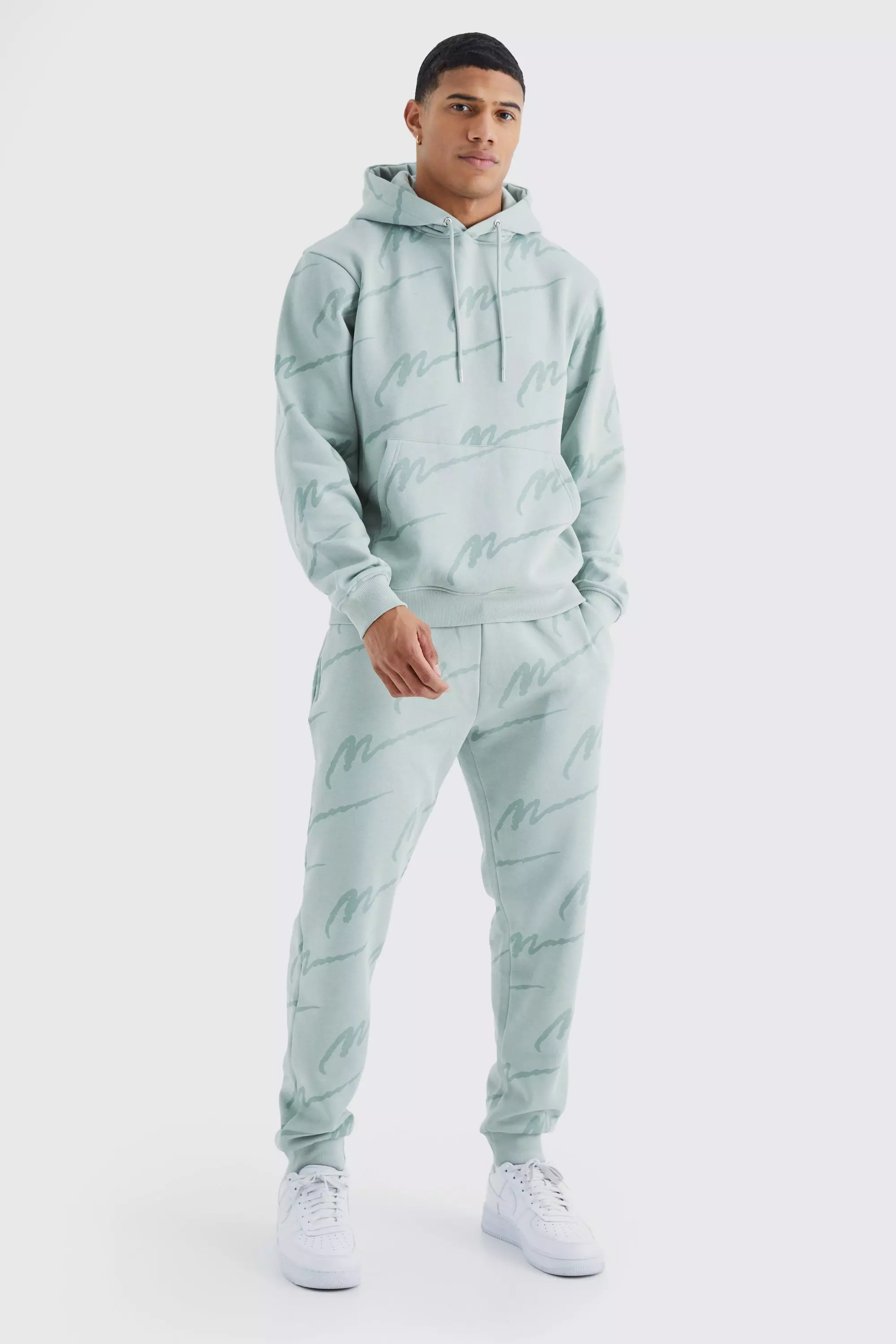 All shops over print tracksuit