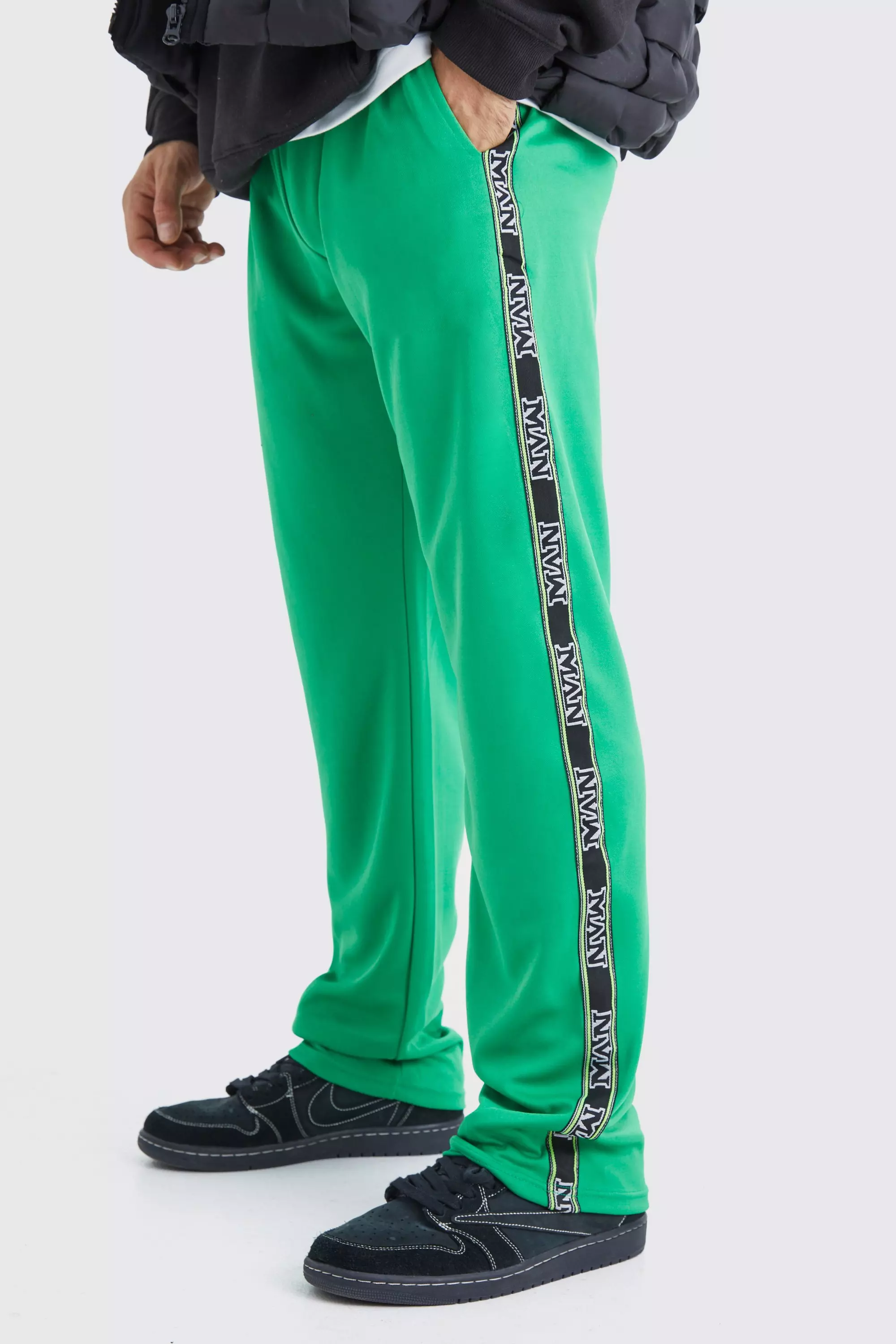 Tape Side Tricot Jogger Green
