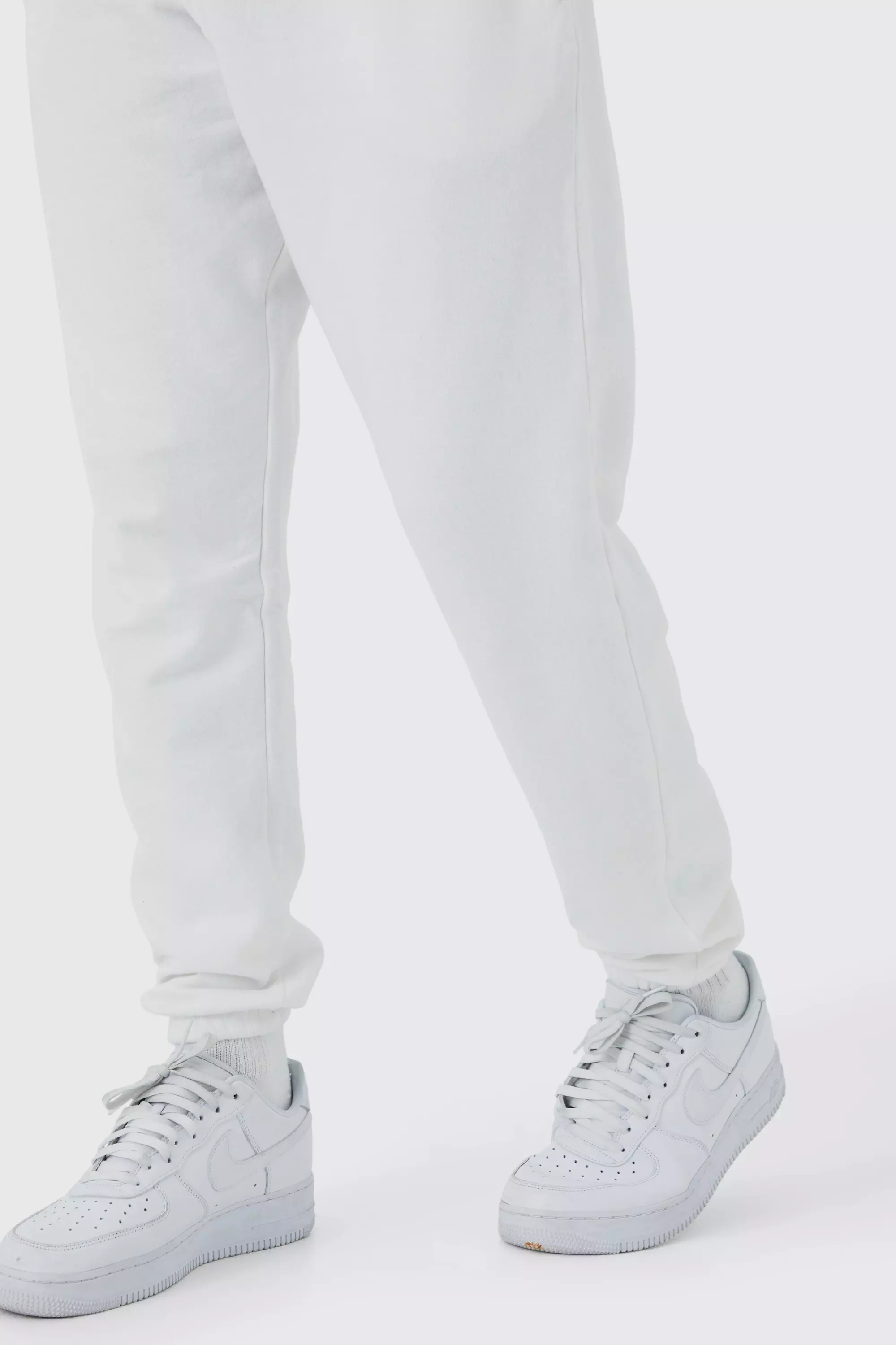 White basic joggers hotsell