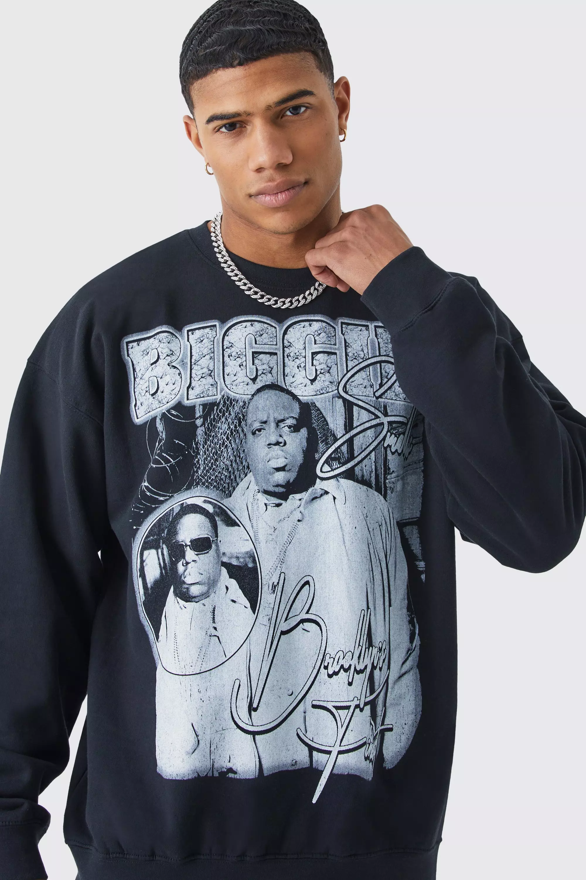 Biggie smalls crew neck sweater sales