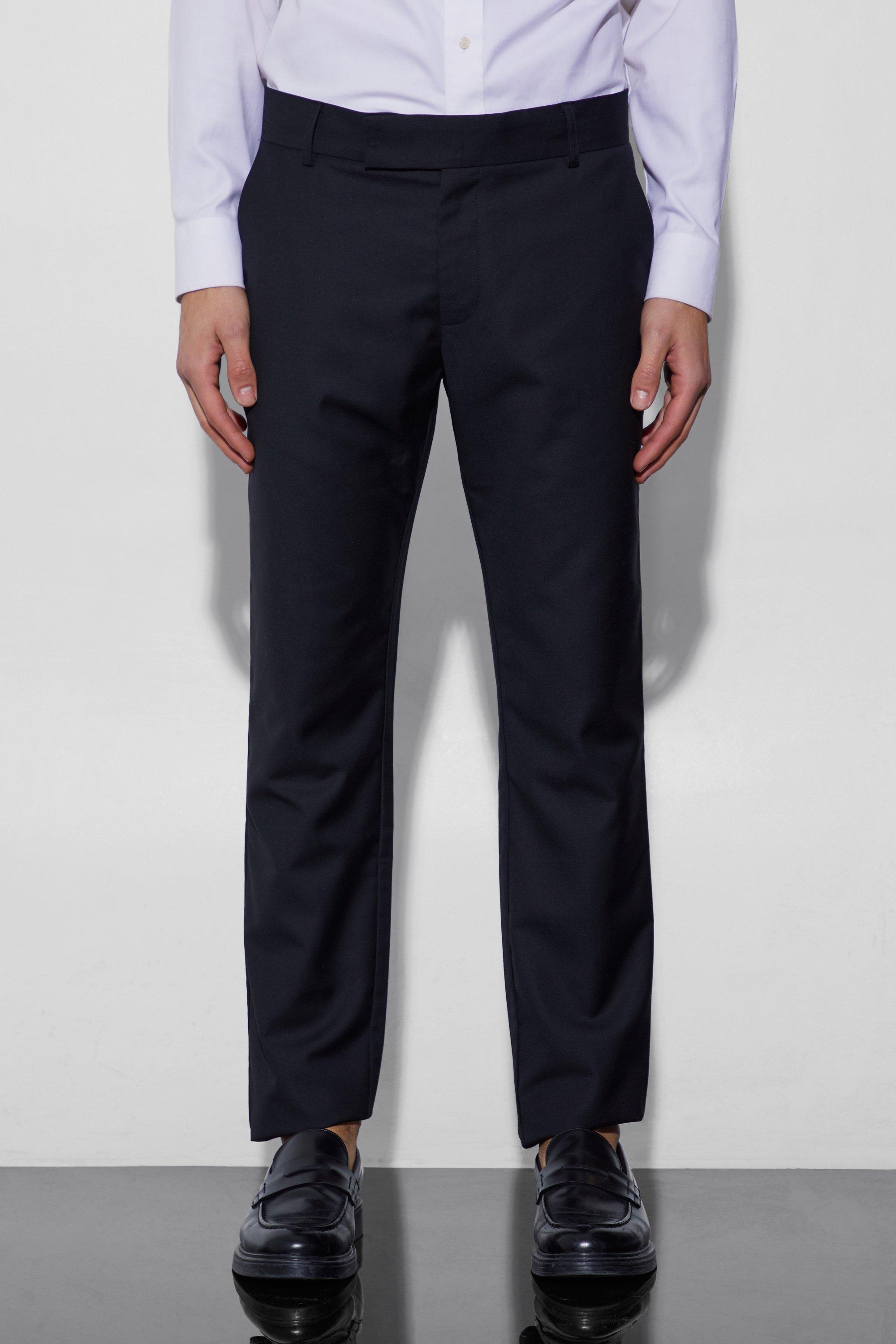 Slim Black Suit Trousers