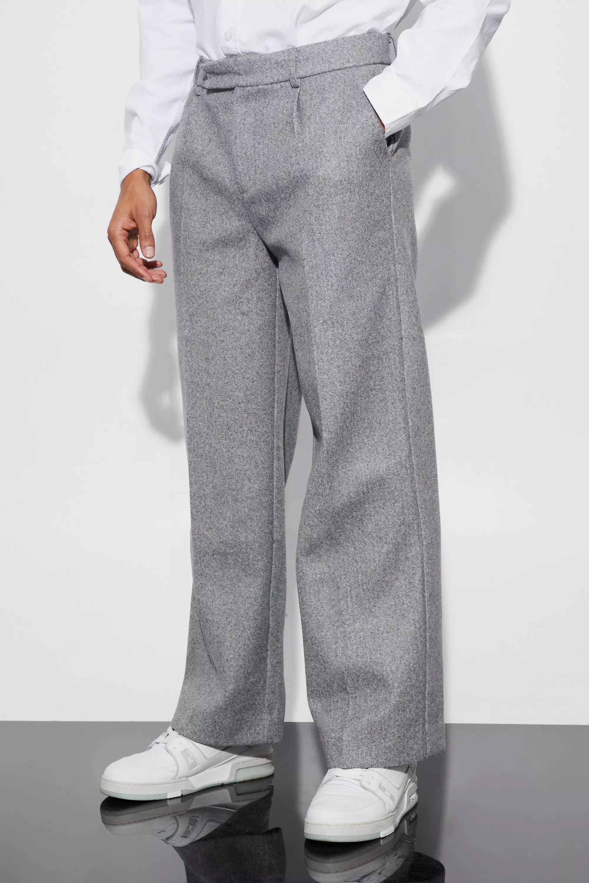 Oversized Wollen Pak Met Bandjes alternatieve afbeelding