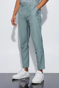 Tapered Fit Tailored Trousers Sage