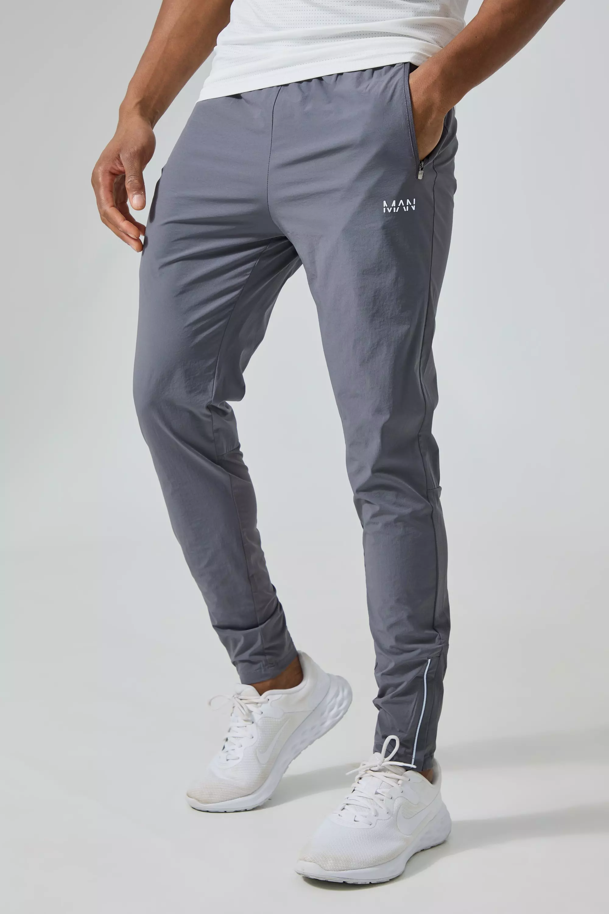 Man Active Gym Lightweight Sweatpants Blue