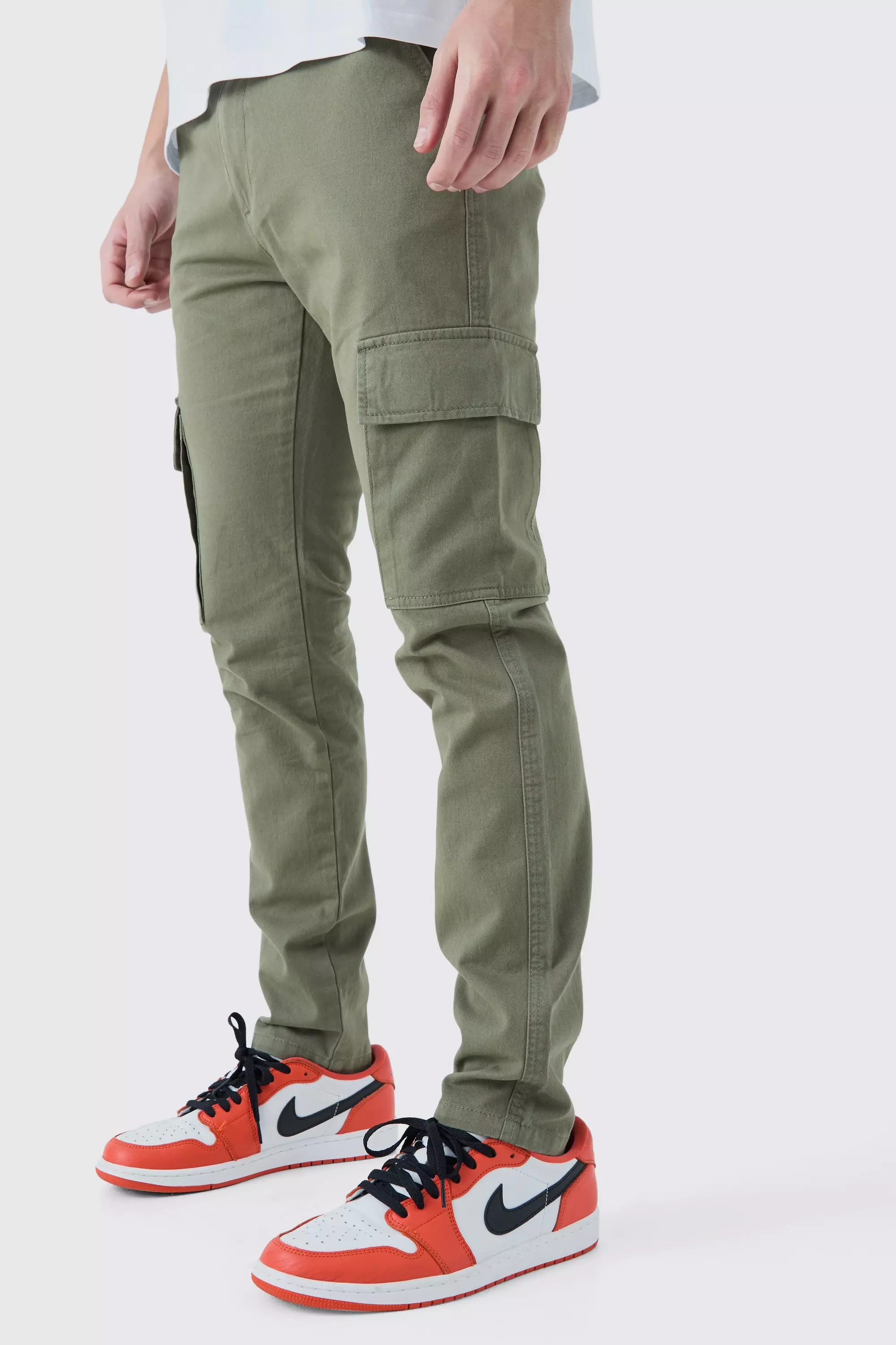 Pantalon cargo extérieur kaki, homme, Outfit, Verdemax