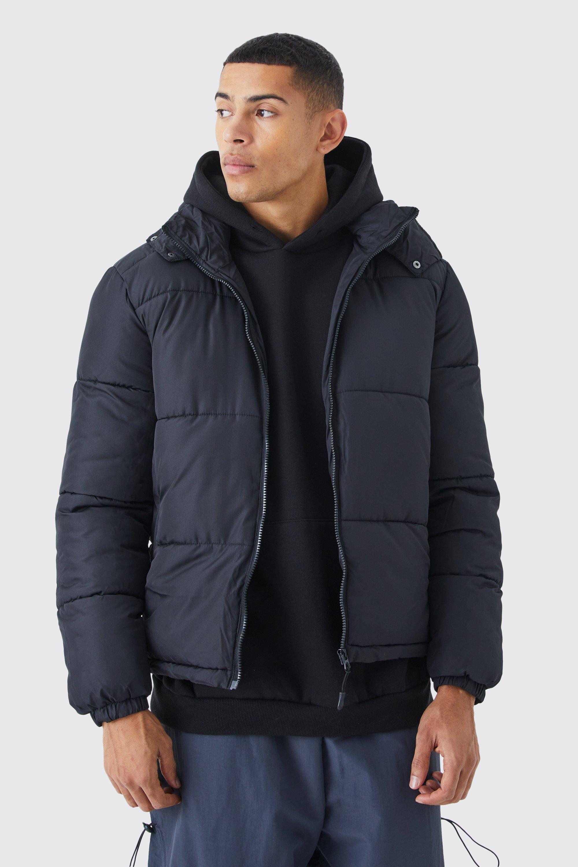 boohooMAN Men's Baroque Tapestry Puffer