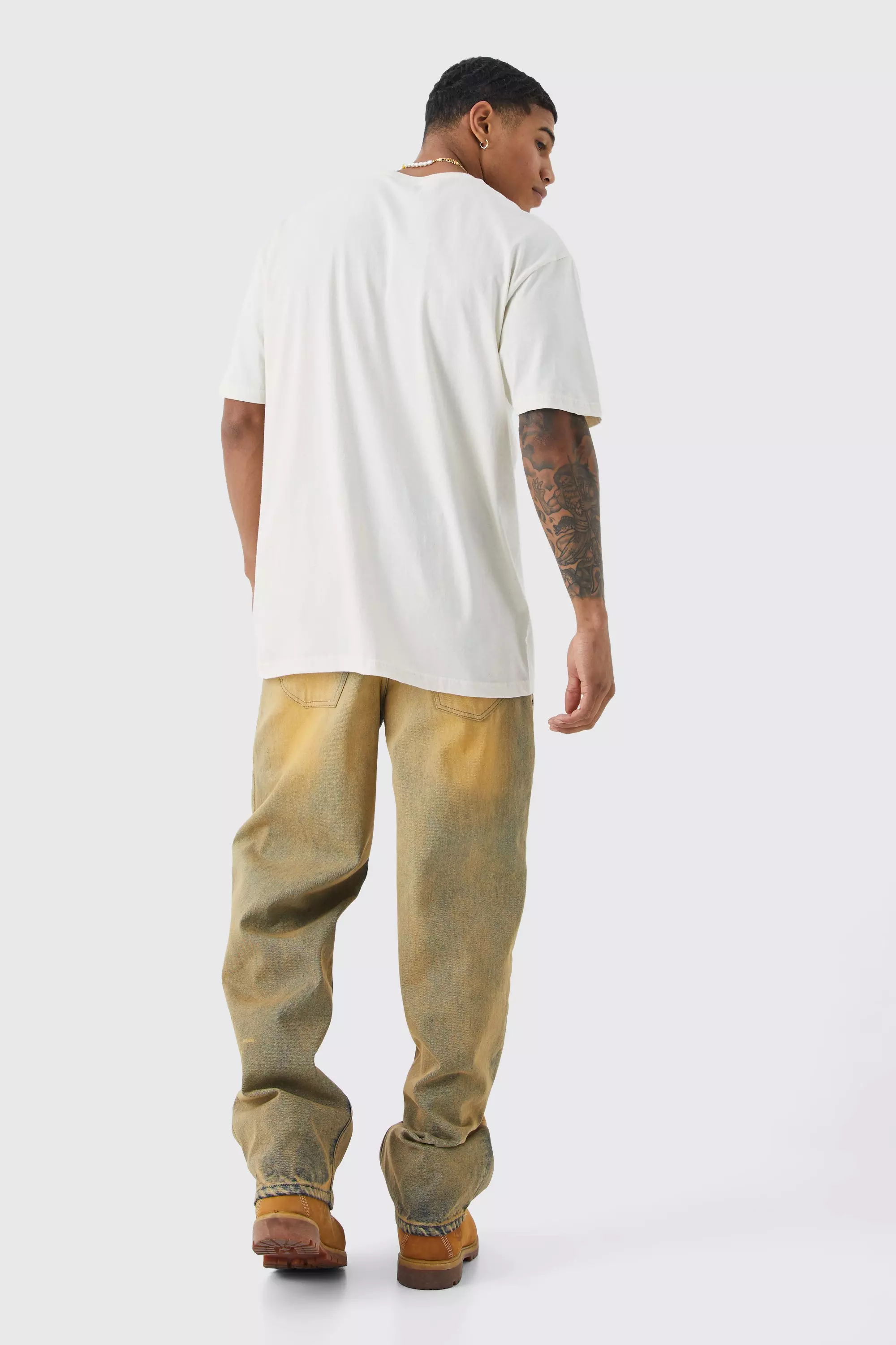 Stone Oversized Gelicenseerd Dr Dre T-Shirt alternatieve afbeelding