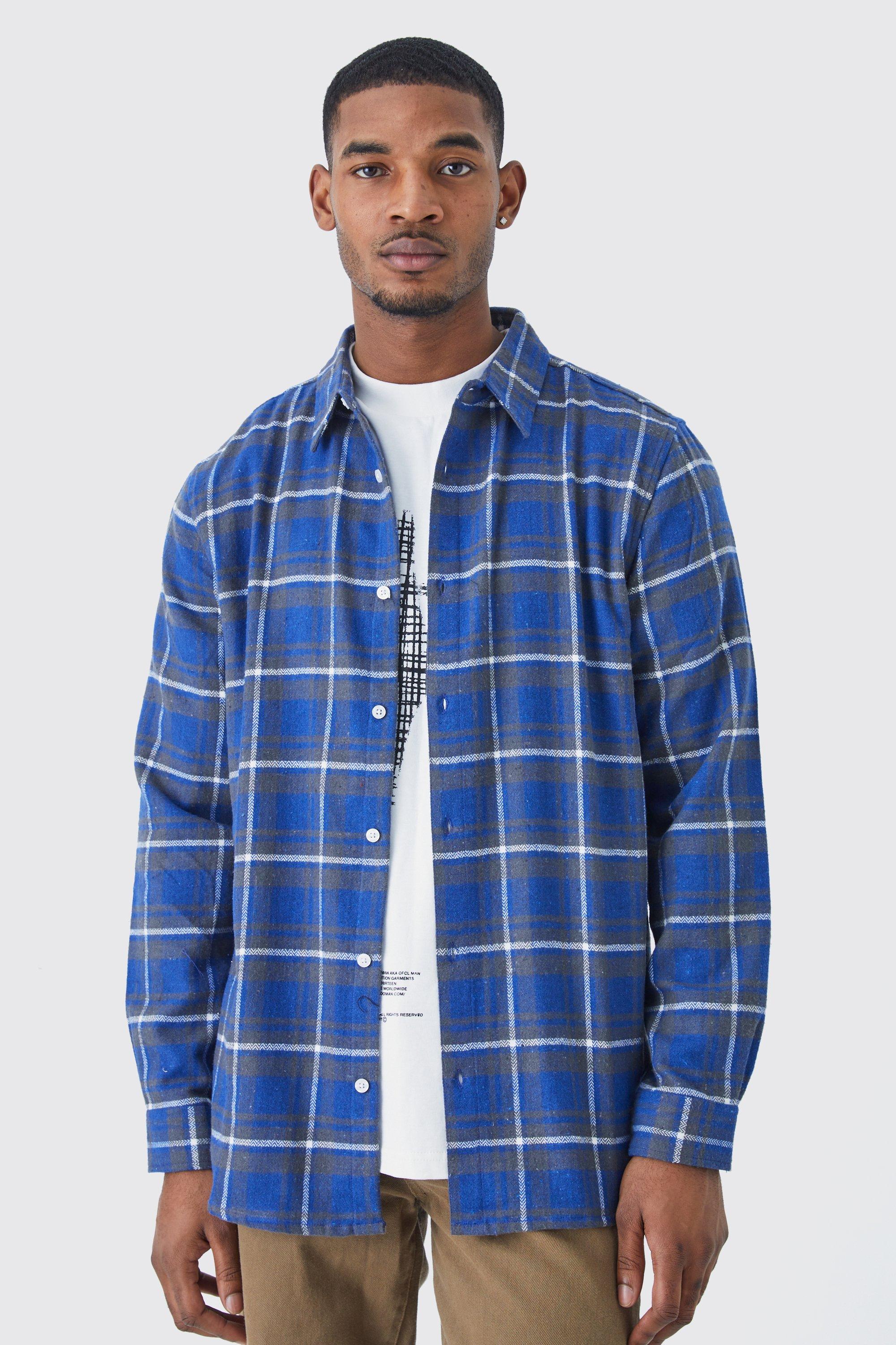 Plus Long Sleeve Buffalo Check Shirt