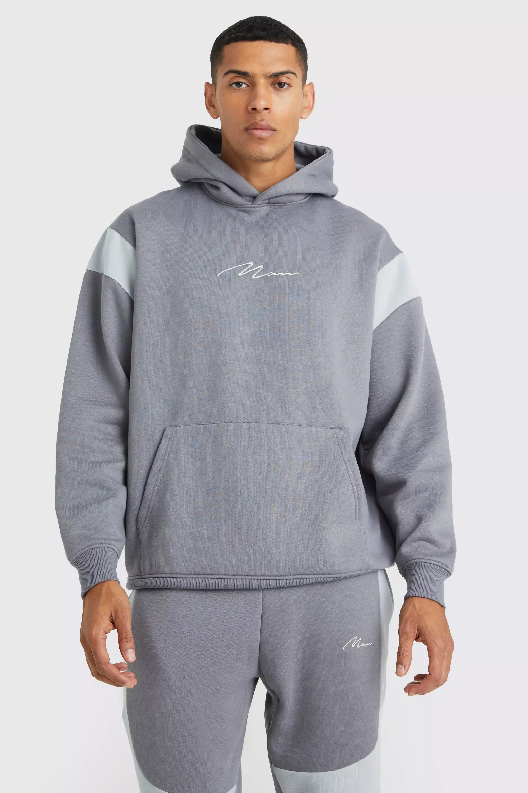 Survêtement oversize color block - MAN, Grey autre image