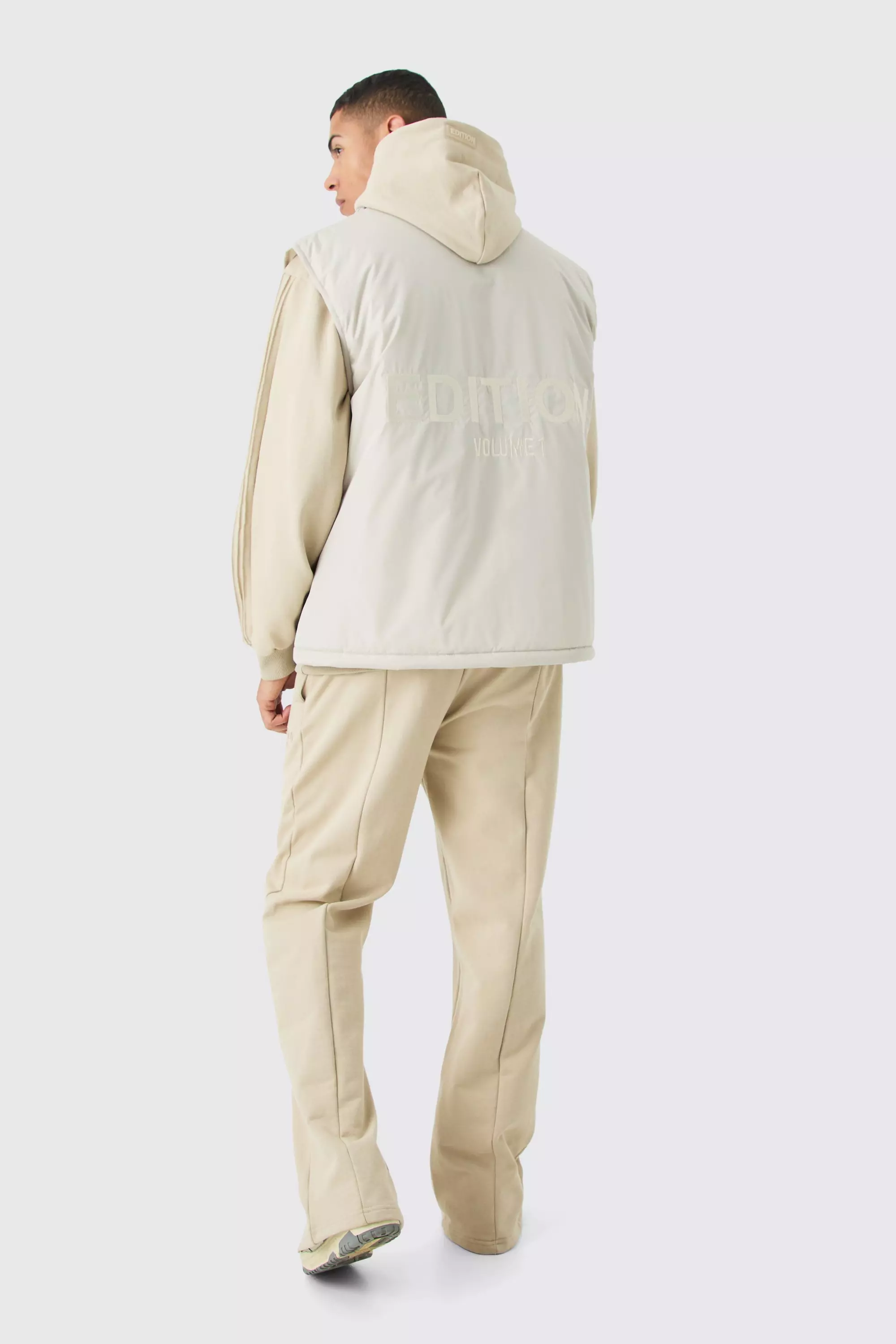 Stone EDITION Oversized Funnel Neck Padded Gilet alternative image